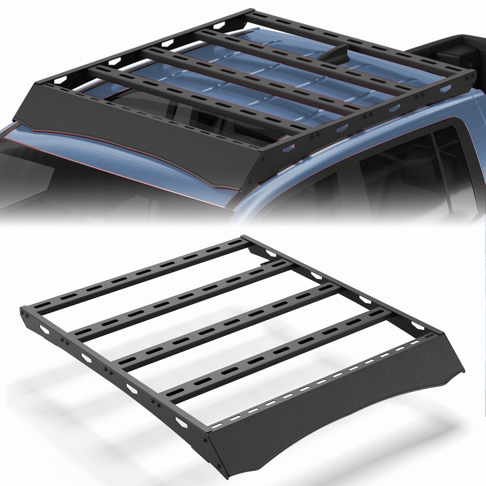 For 2017-2025 Honda Ridgeline Black Roof Rack Cargo Luggage Cross Bar 800LBS