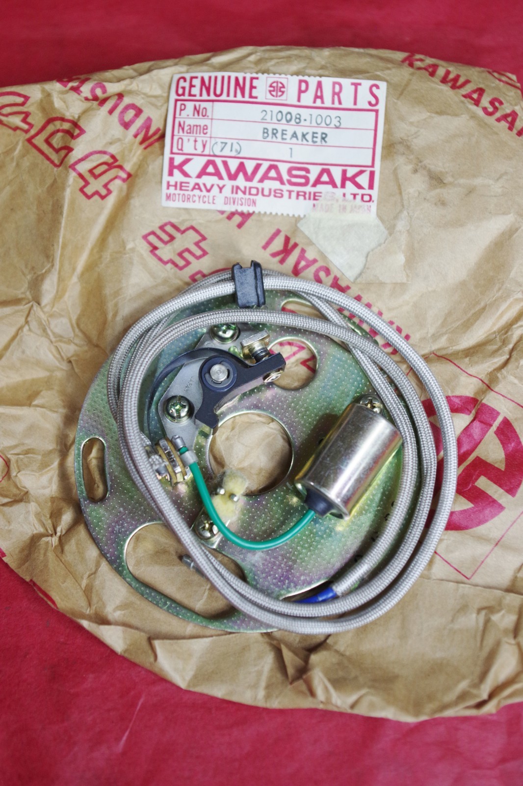 NOS Kawasaki 21008-1003 Contact Breaker Assembly 1976-1979 KZ750 Twin & LTD