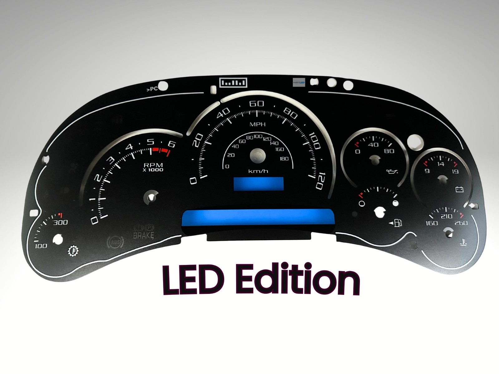 LED Edition Cadillac Escalade Gauge Face Silverado Tahoe Sierra 03-05 New