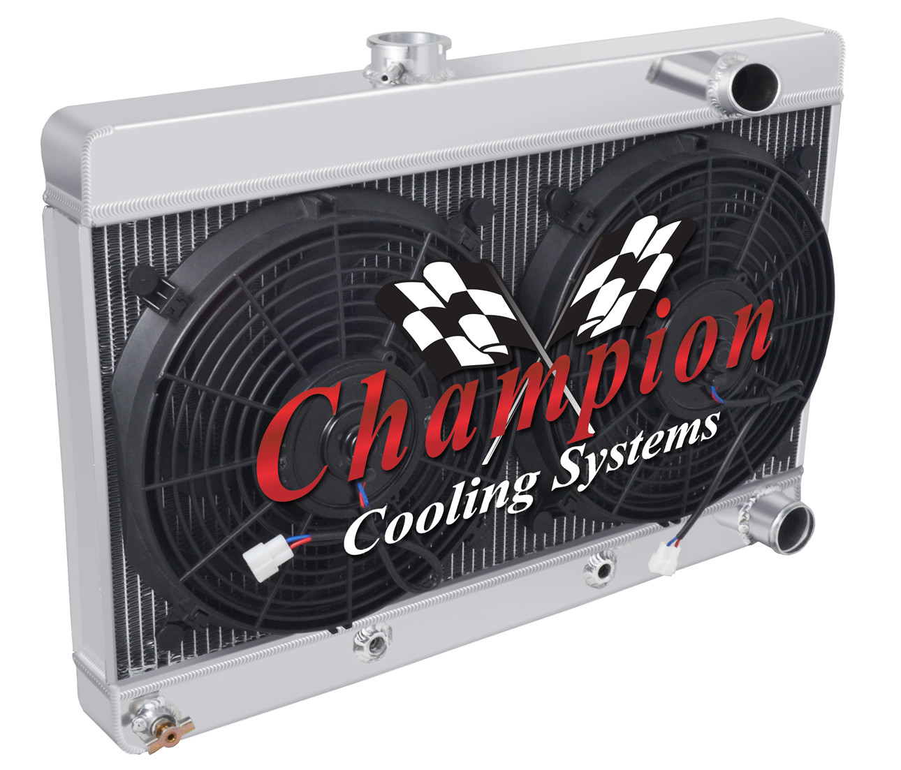RN Champion 4 Row Radiator W/ 2 12\