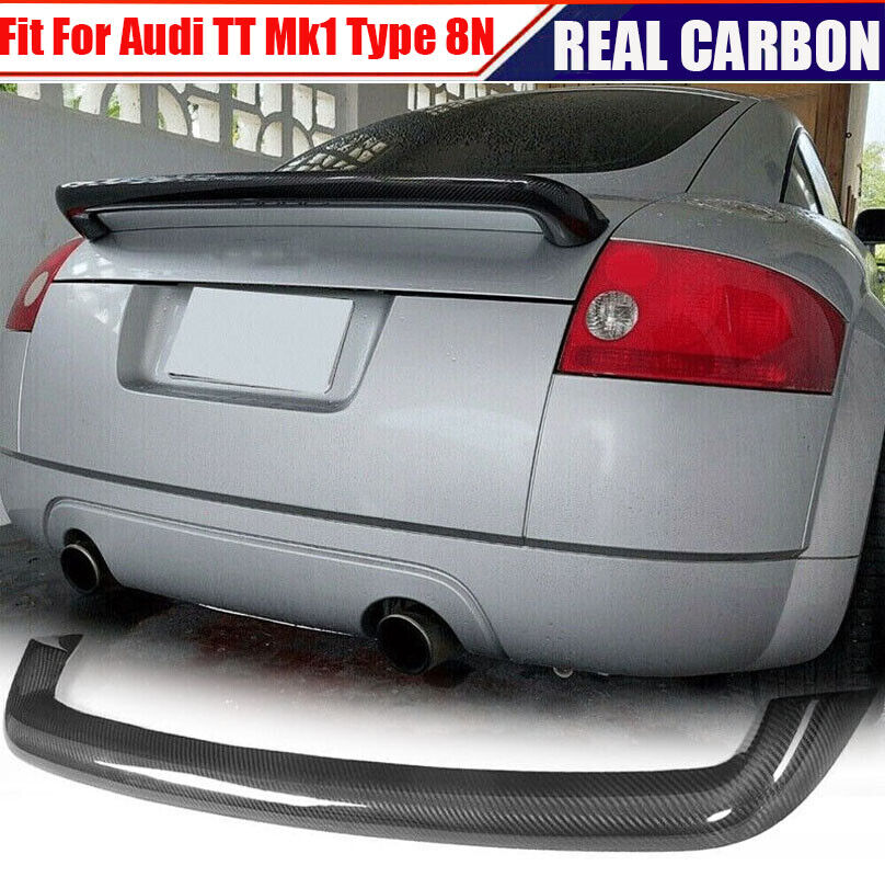 Fits Audi TT Mk1 Type 8N Quattro 1998-06 Rear Trunk Spoiler Wing Lip REAL CARBON