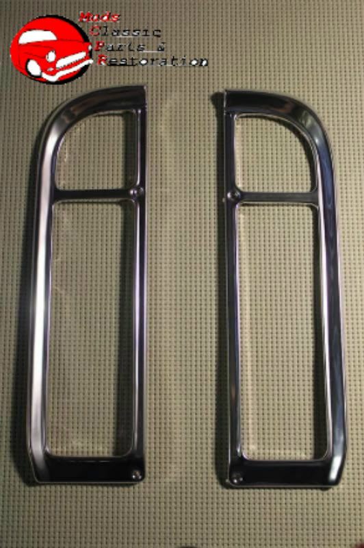 1969 1970 1971 1972 CHEVY TRUCK TAIL LIGHT BEZELS NEW PAIR 1969 1970 1971 1972 CHEVY TRUCK TAIL LIGHT BEZELS NEW PAIR