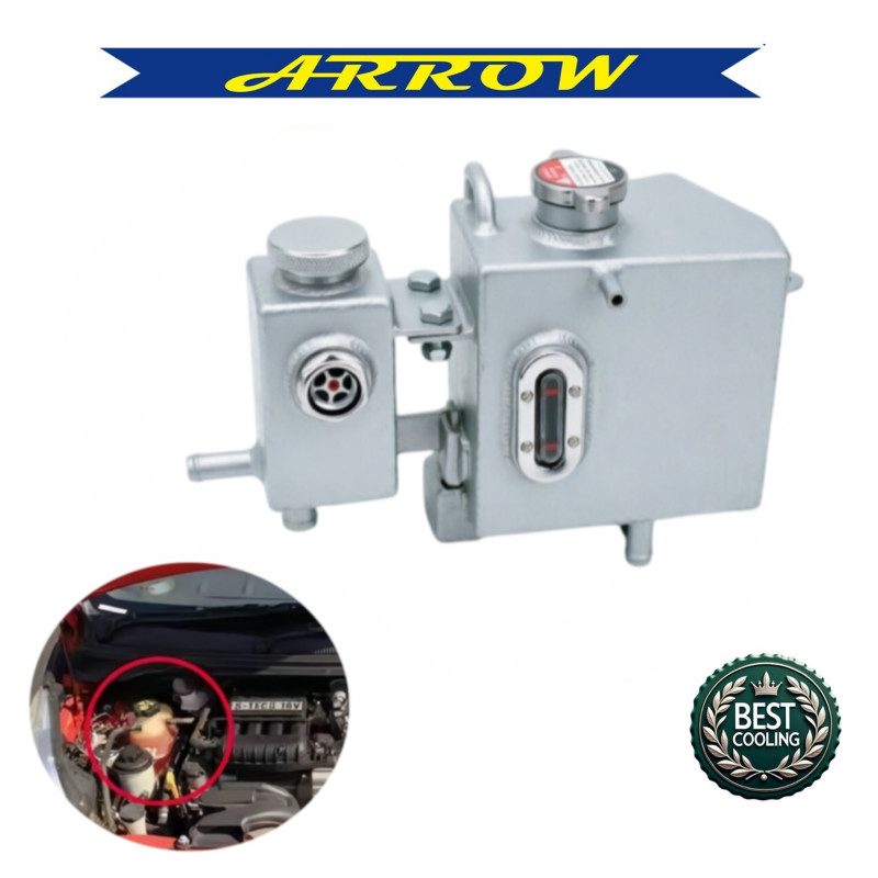 Aluminum Coolant Overflow Recovery & Oil Tank For 11-19 Chevrolet Spark M300