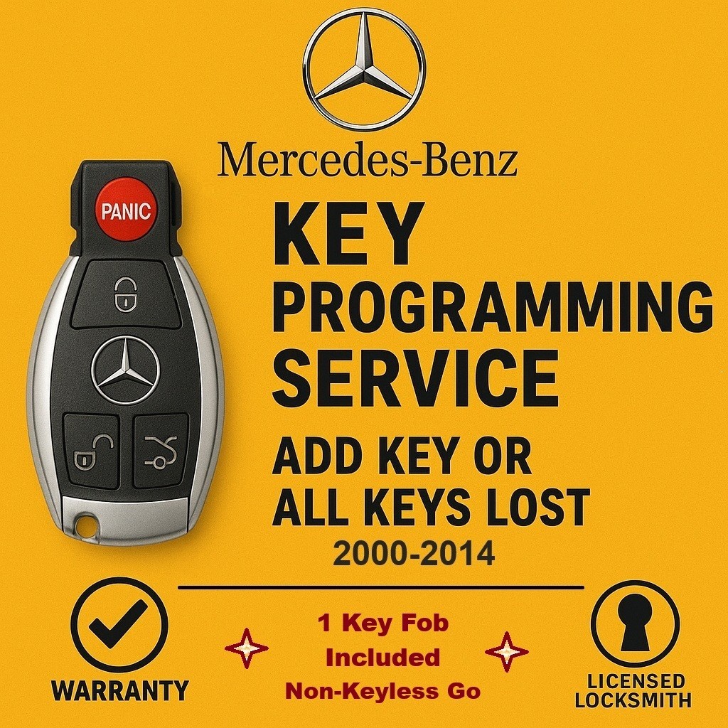 Mercedes-Benz Key Programming Service | Add key or All keys Lost | 1x Fob