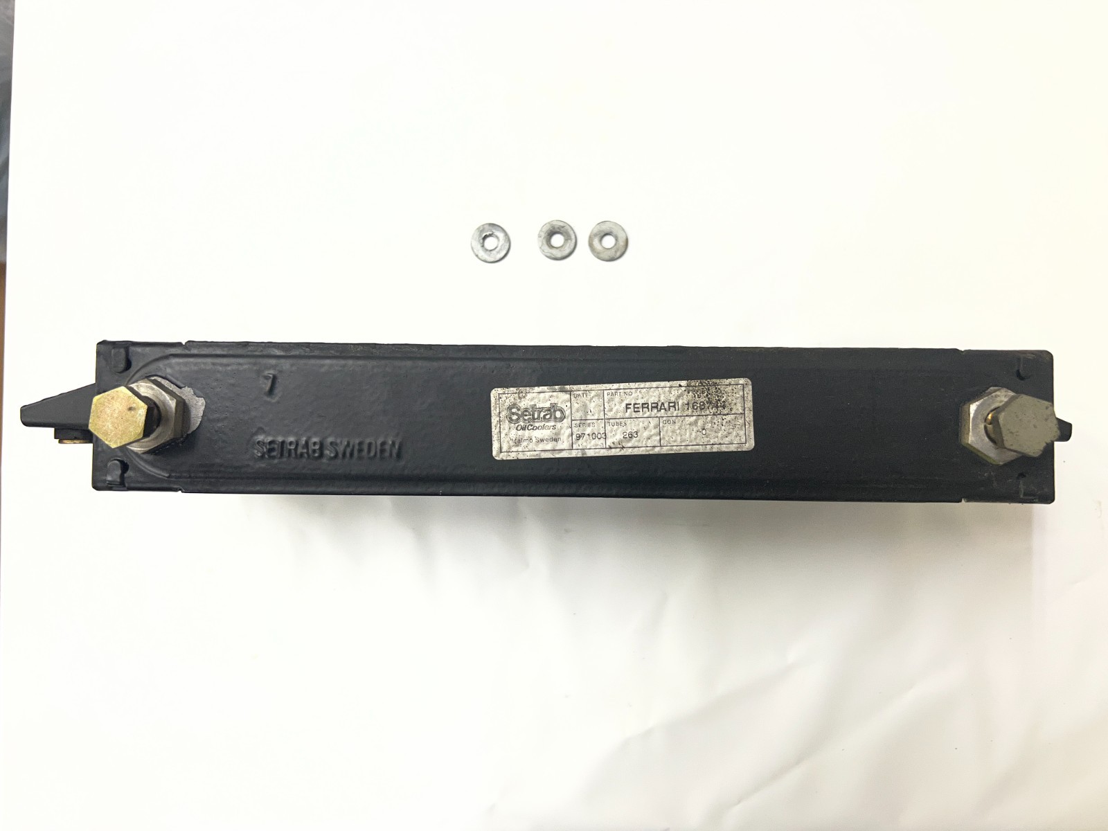 Ferrari 550 Maranello OEM Setrab Gear Oil Cooler P/N 168744 Used Untested