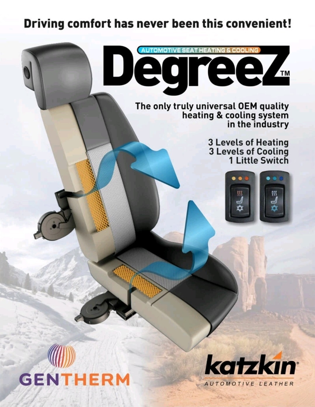 Katzkin Degreez Car Heated & Cooled Seats Heating Cooling Auto Leather 1 Seat Katzkin Degreez Car Heated & Cooled Seats Heating Cooling Auto Leather 1 Seat