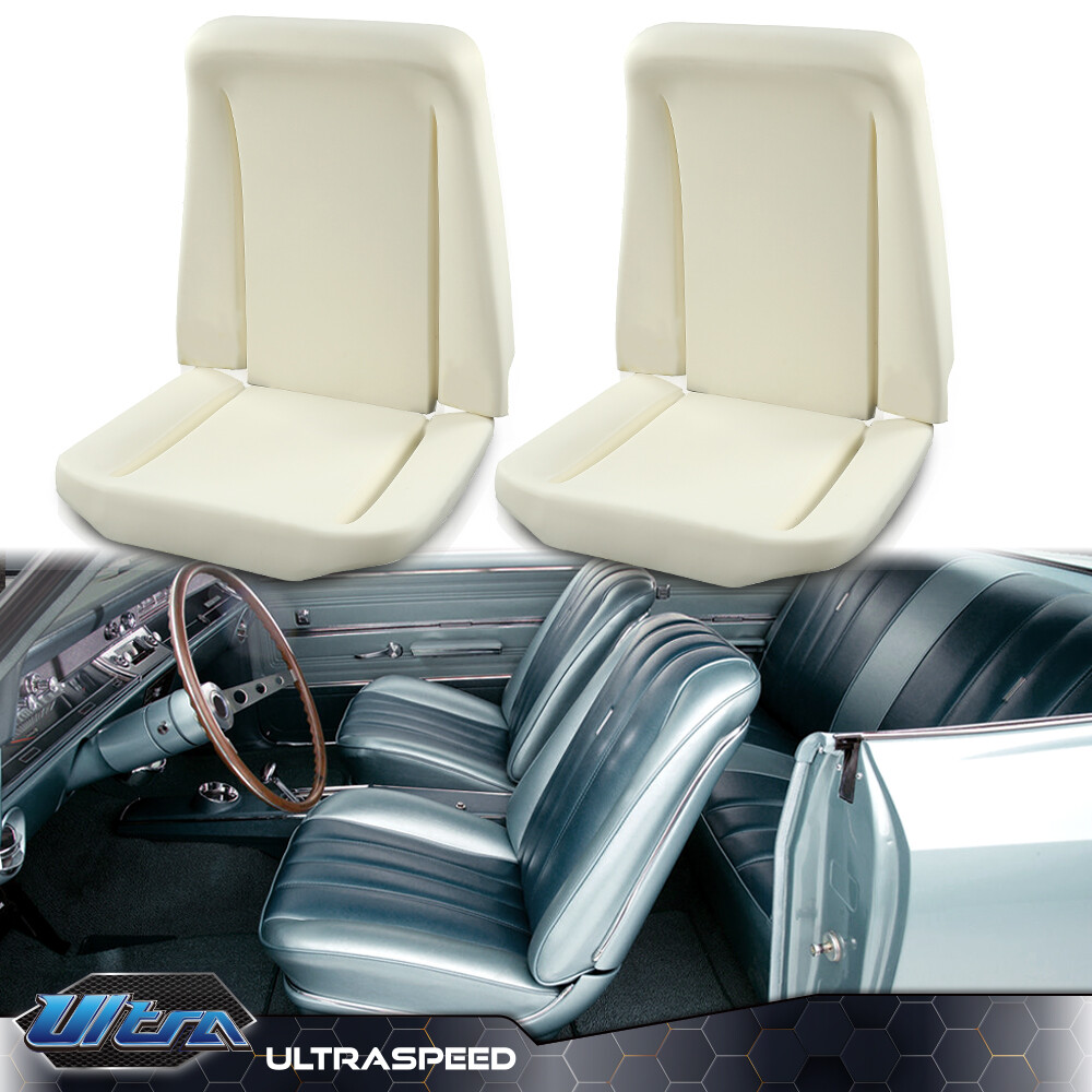 Fit For 1966-1972 GM Front Bucket Seat Foam Bun Cushion Upper & Lower Pair