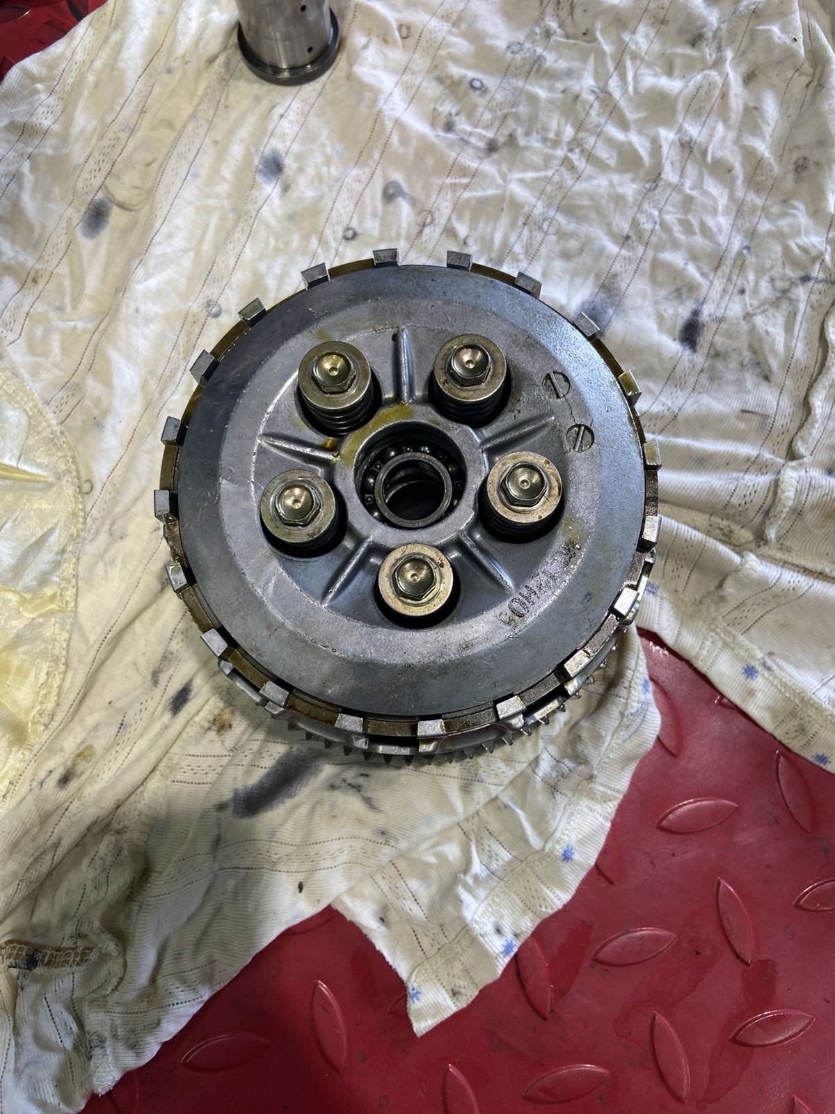 2002-2003 Honda Cbr 954rr Oem Clutch Basket Assembly Clutch Plates 2002-2003 Honda Cbr 954rr Oem Clutch Basket Assembly Clutch Plates