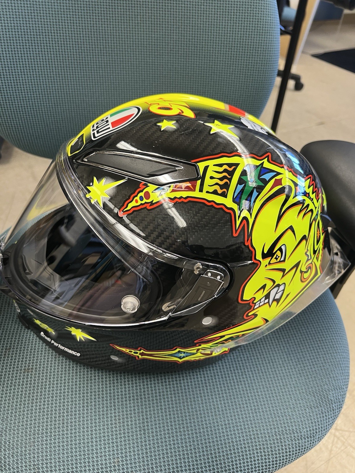[Rare] AGV Pista GP R Limited Edition Valentino Rossi 20 Years Full Face Helmet