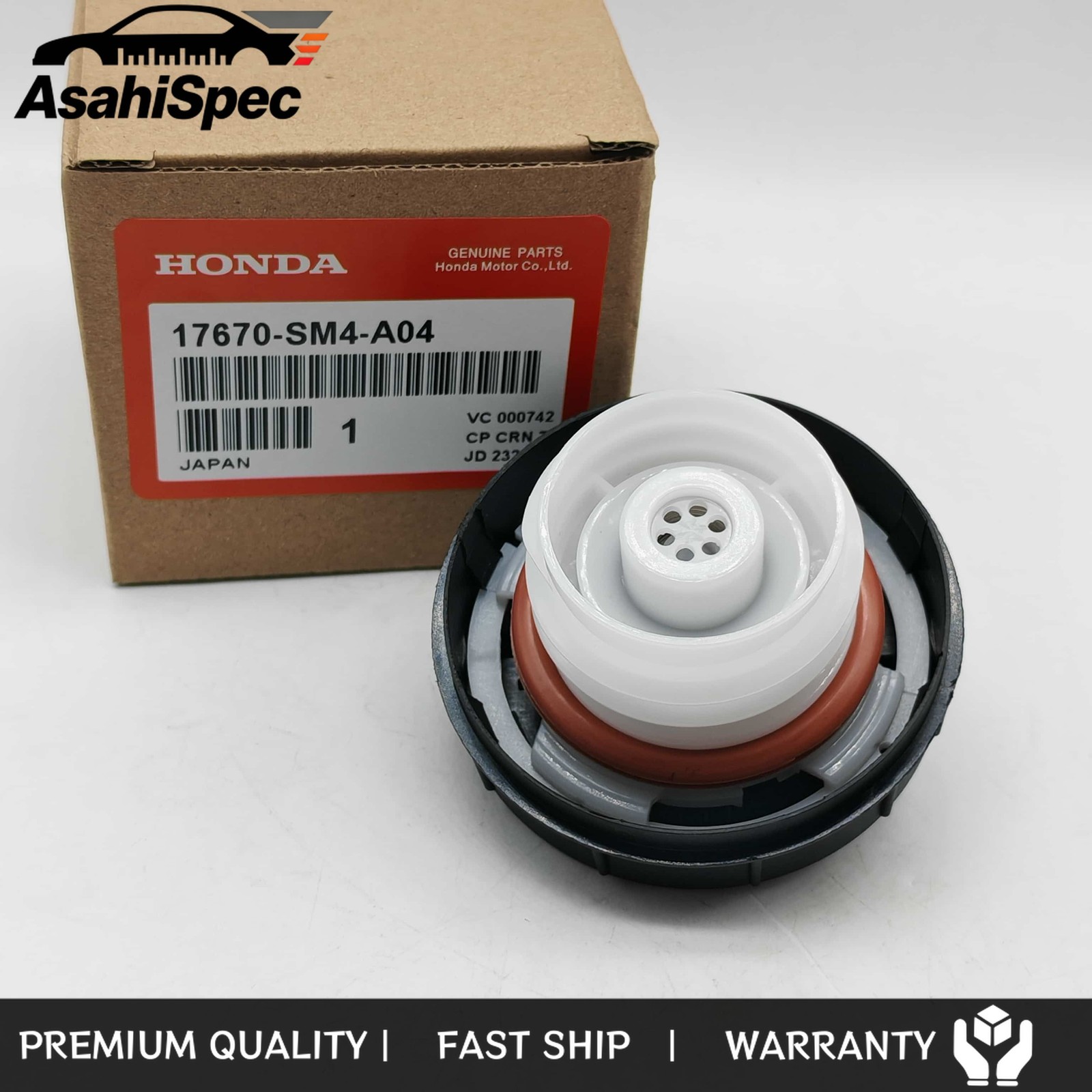 OEM Fuel Filler Gas Cap 17670-SM4-A04 Fit Honda Accord Civic CR-V S2000 Acura CL