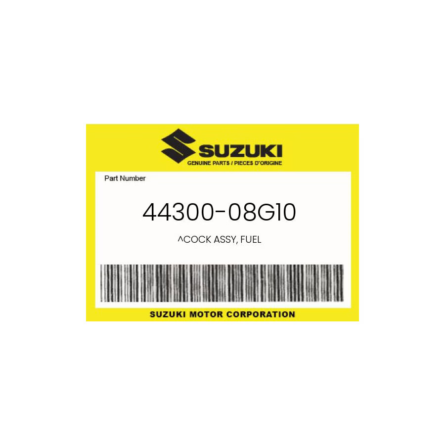 Suzuki Genuine Cock Assy, Fuel - 44300-08G10