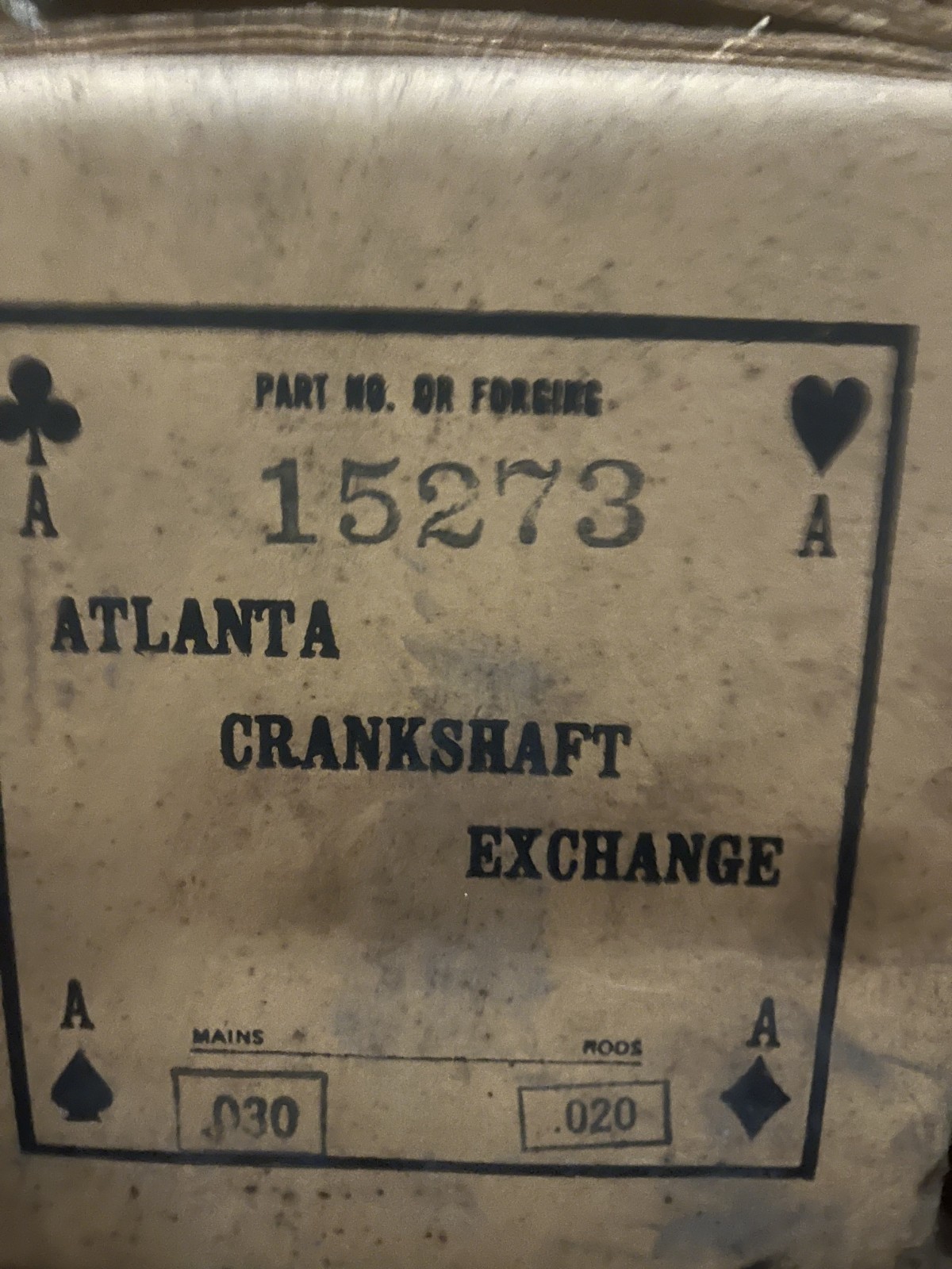 ACE Crankshaft Se Part Number 15273 AMC, Jeep V8 ACE Crankshaft Se Part Number 15273 AMC, Jeep V8