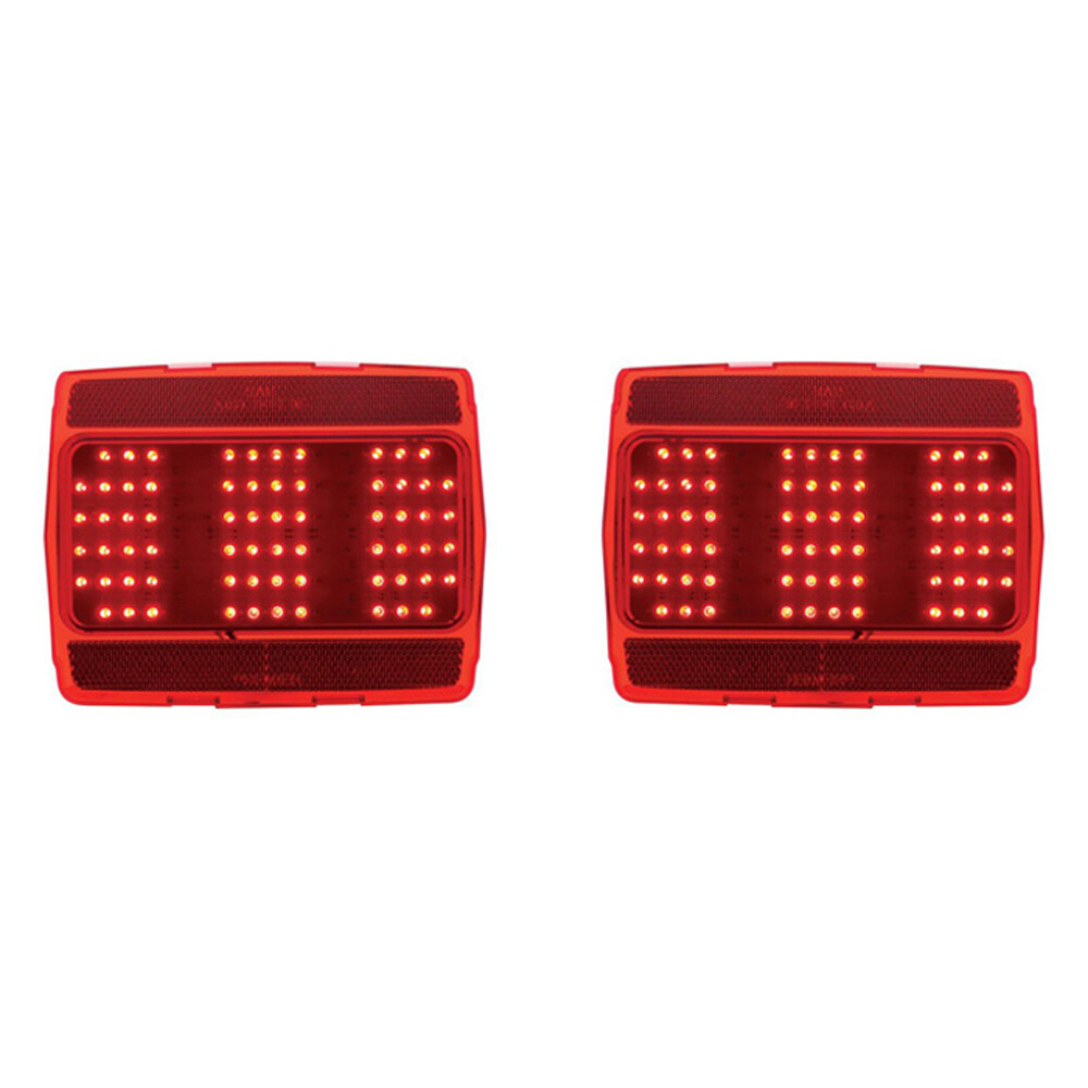 Sequential LED Taillight Assemblies Pair Mustang 1965-1966