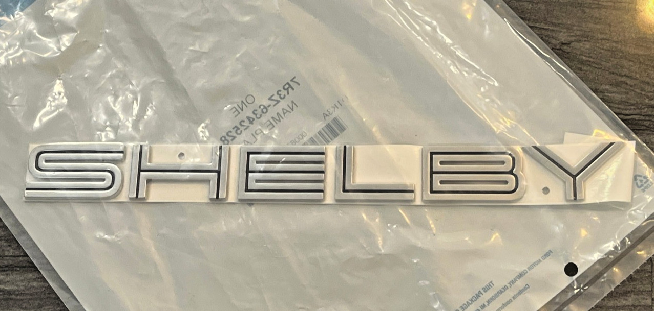 2007-2014 Ford Mustang Shelby GT500 Decklid Shelby Trunk Letters Emblem OEM