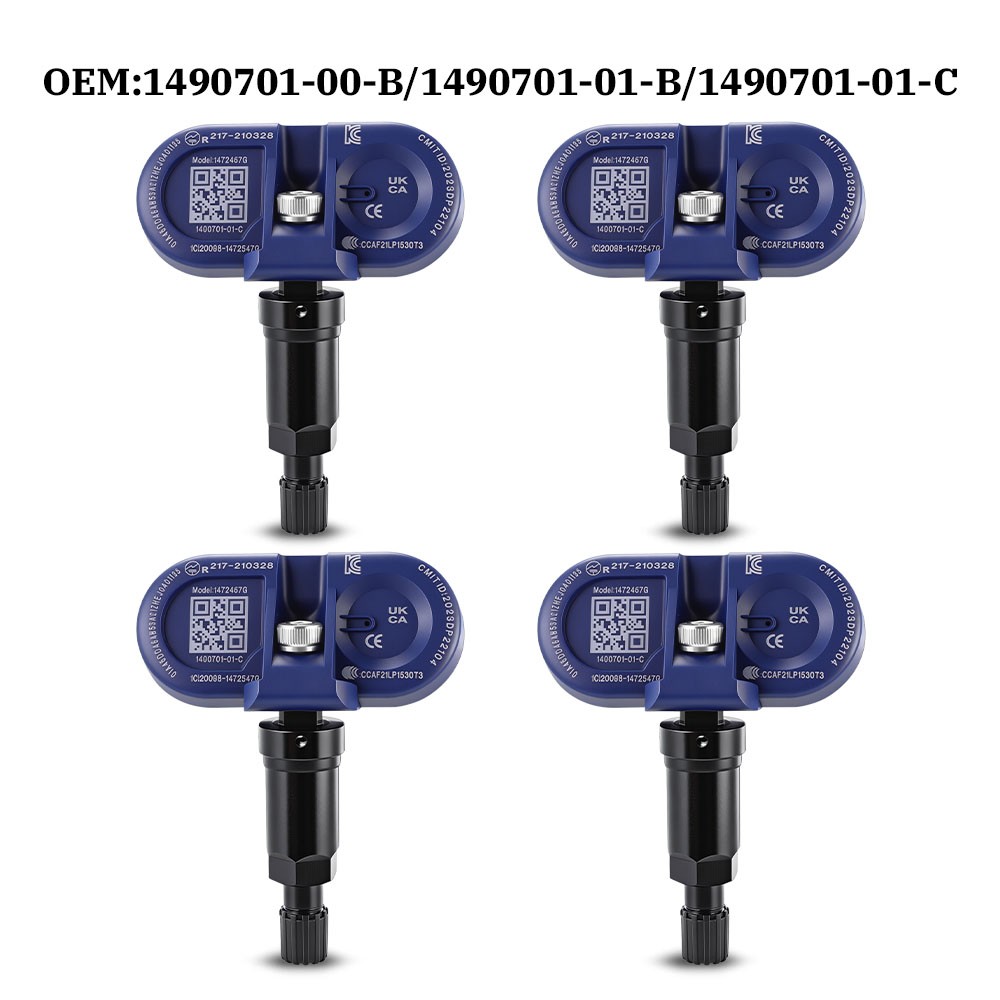 New 4x Genuine OEM For Tesla Bluetooth TPMS Tire Pressure Sensor with Service