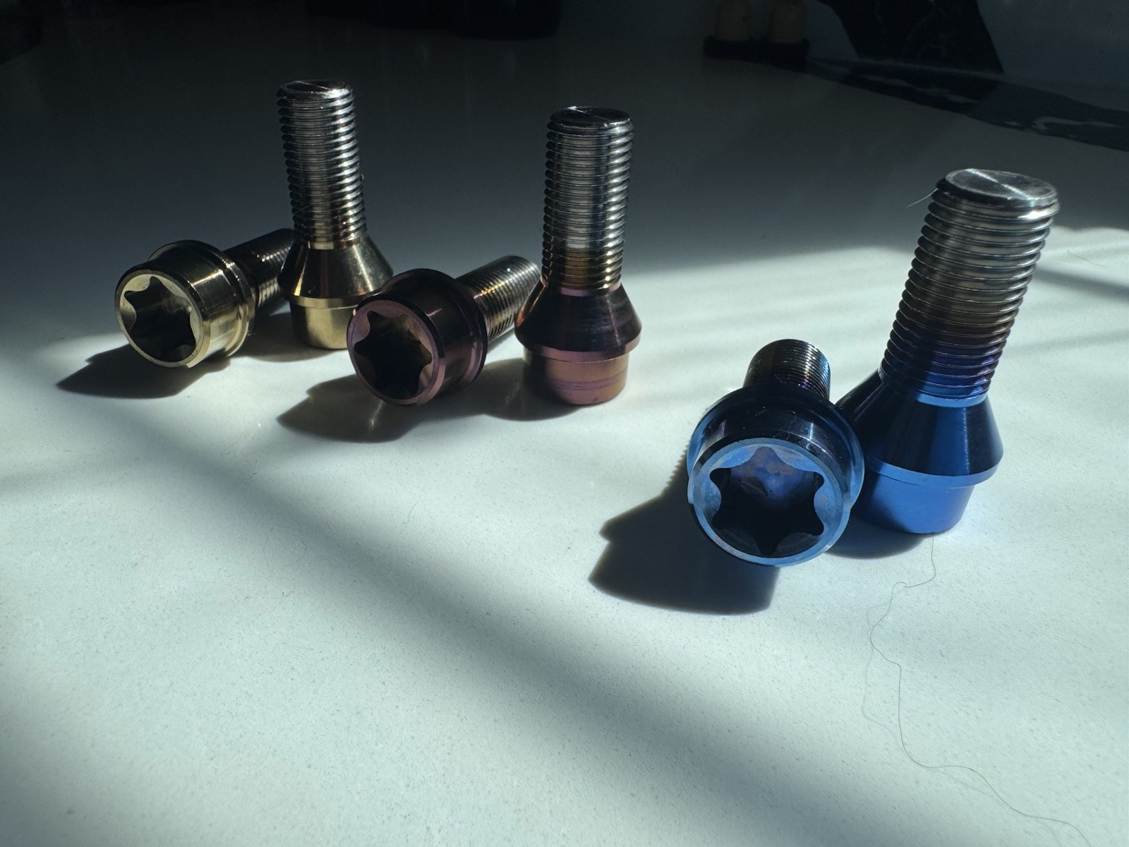 M14 X 1.5 Titanium Wheel Bolts Torx Head Brand New Custom R8 Huracan  Ball Seat