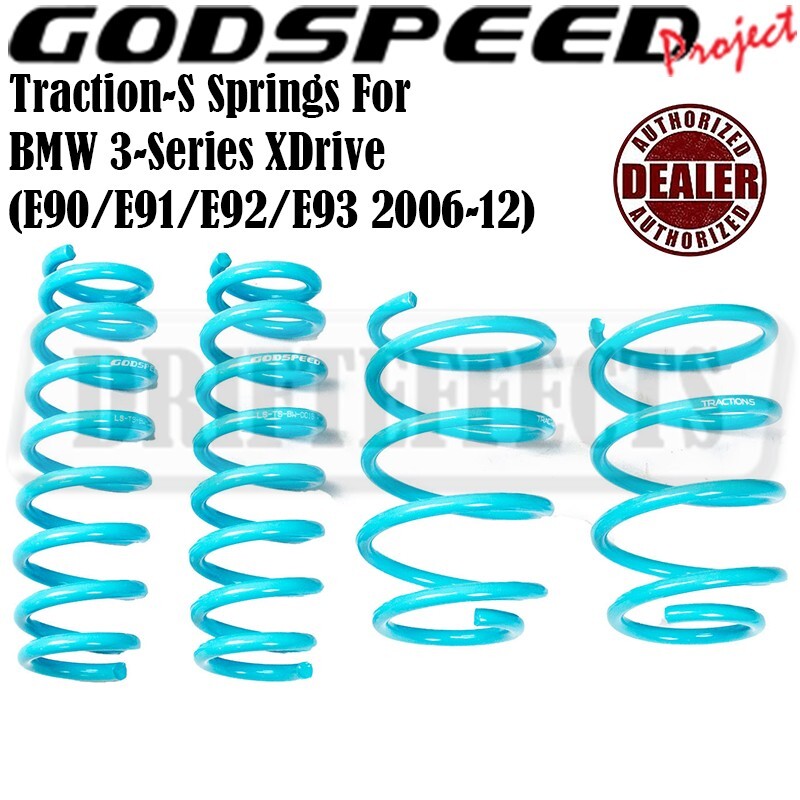 GODSPEED TRACTION-S LOWERING SPRINGS KIT FOR BMW 3-SERIES XDRIVE E90/E91/E92/E93