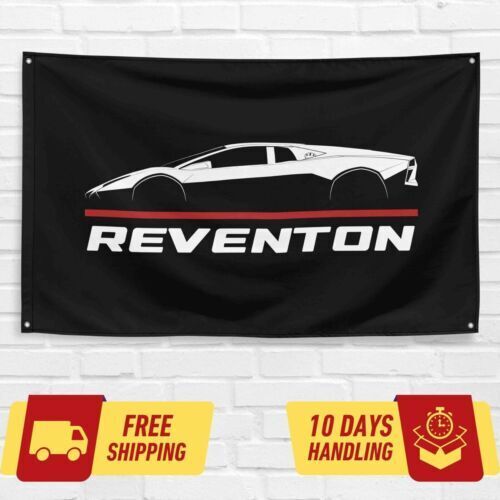 For Lamborghini Reventon 2007-2009 Enthusiast 3x5 ft Flag Banner Birthday Gift