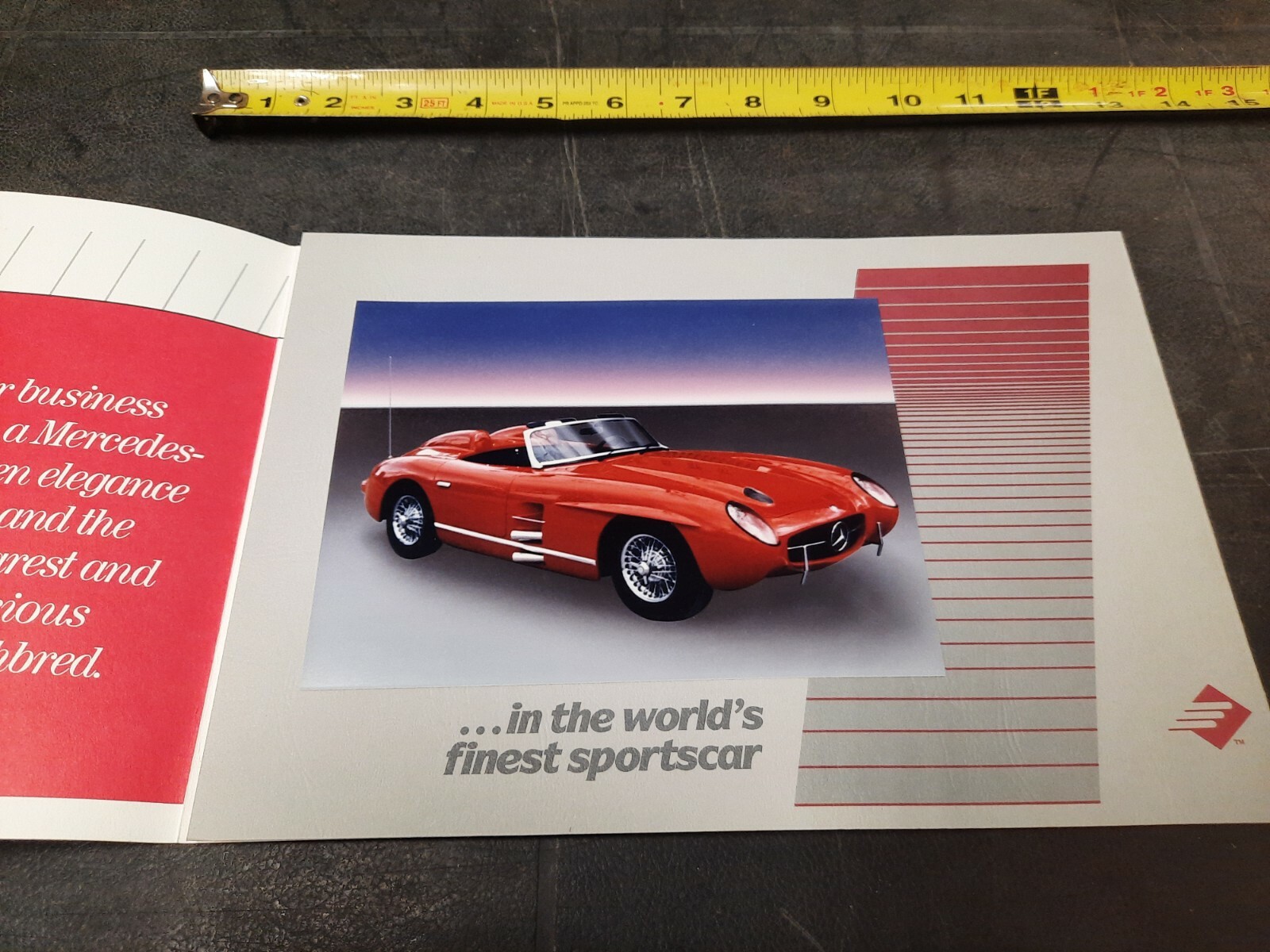 1986 Mercedes Benz 300 SLR Brochure 1986 Mercedes Benz 300 SLR Brochure