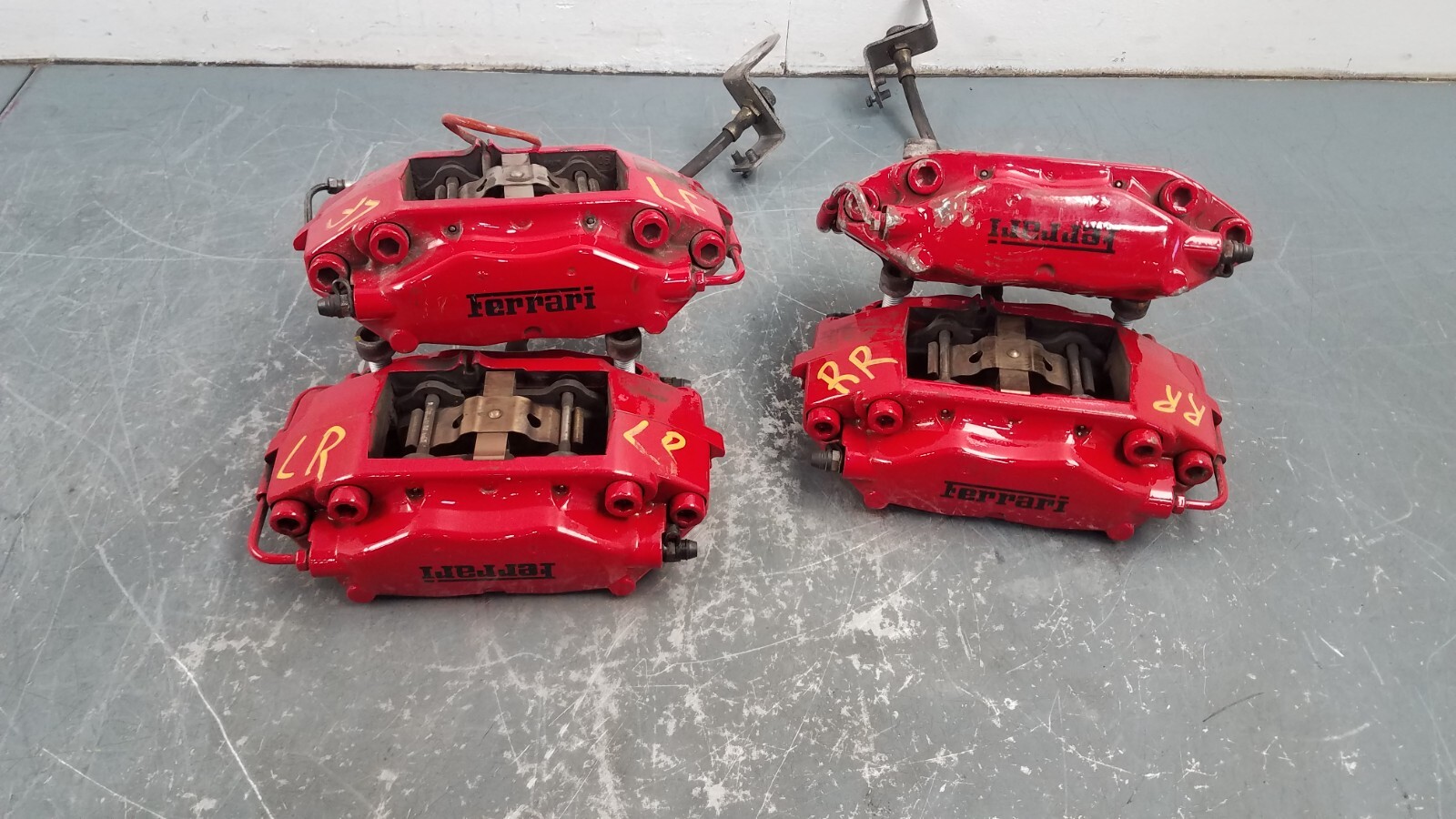 2007 Ferrari F430 Red Brembo Brake Caliper Set #1338 L1