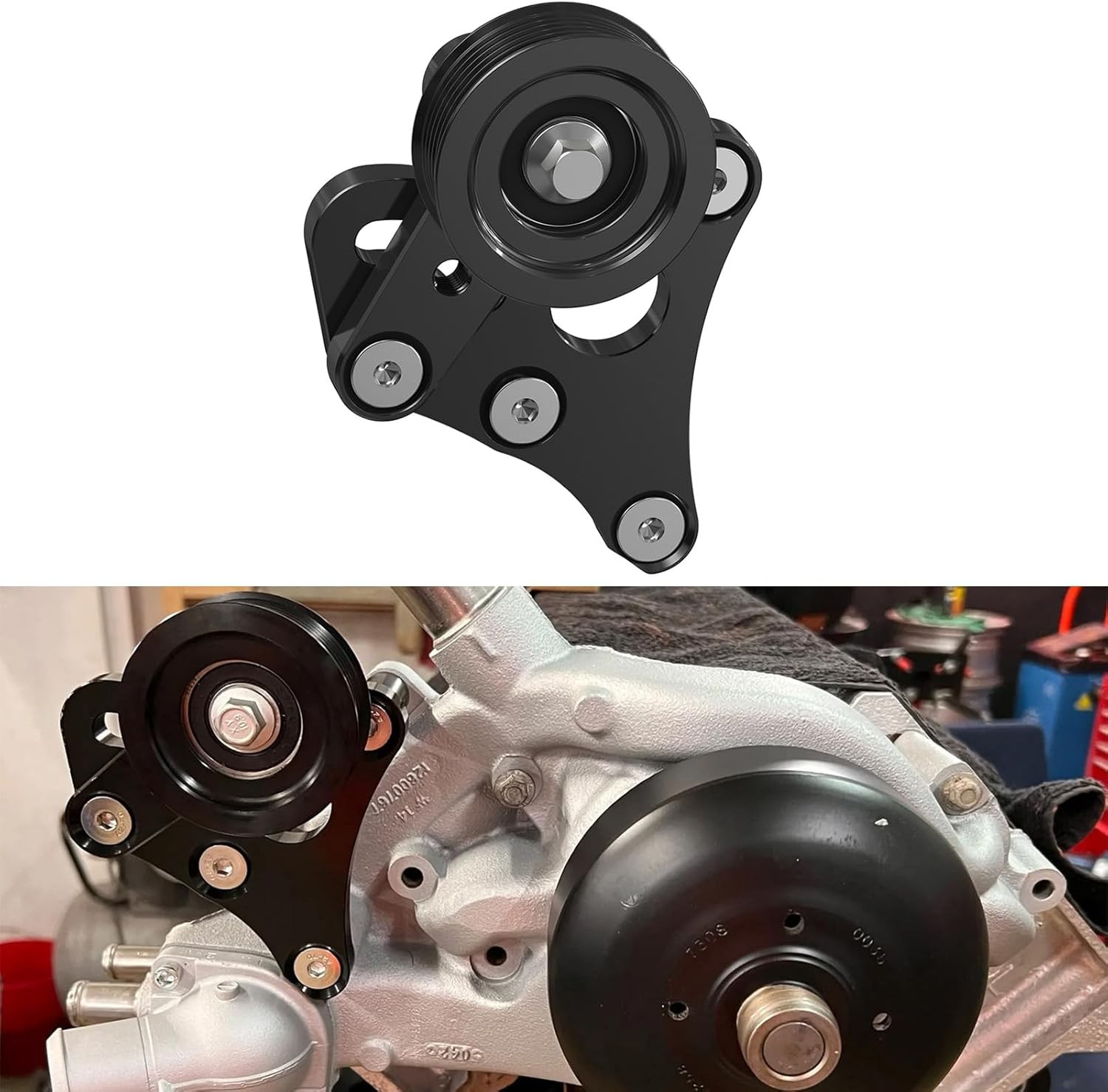 Bevinsee LS Truck Manual Belt Tensioner with Pulley for LSX 4.8L 5.3L 6.0L... Bevinsee LS Truck Manual Belt Tensioner with Pulley for LSX 4.8L 5.3L 6.0L...