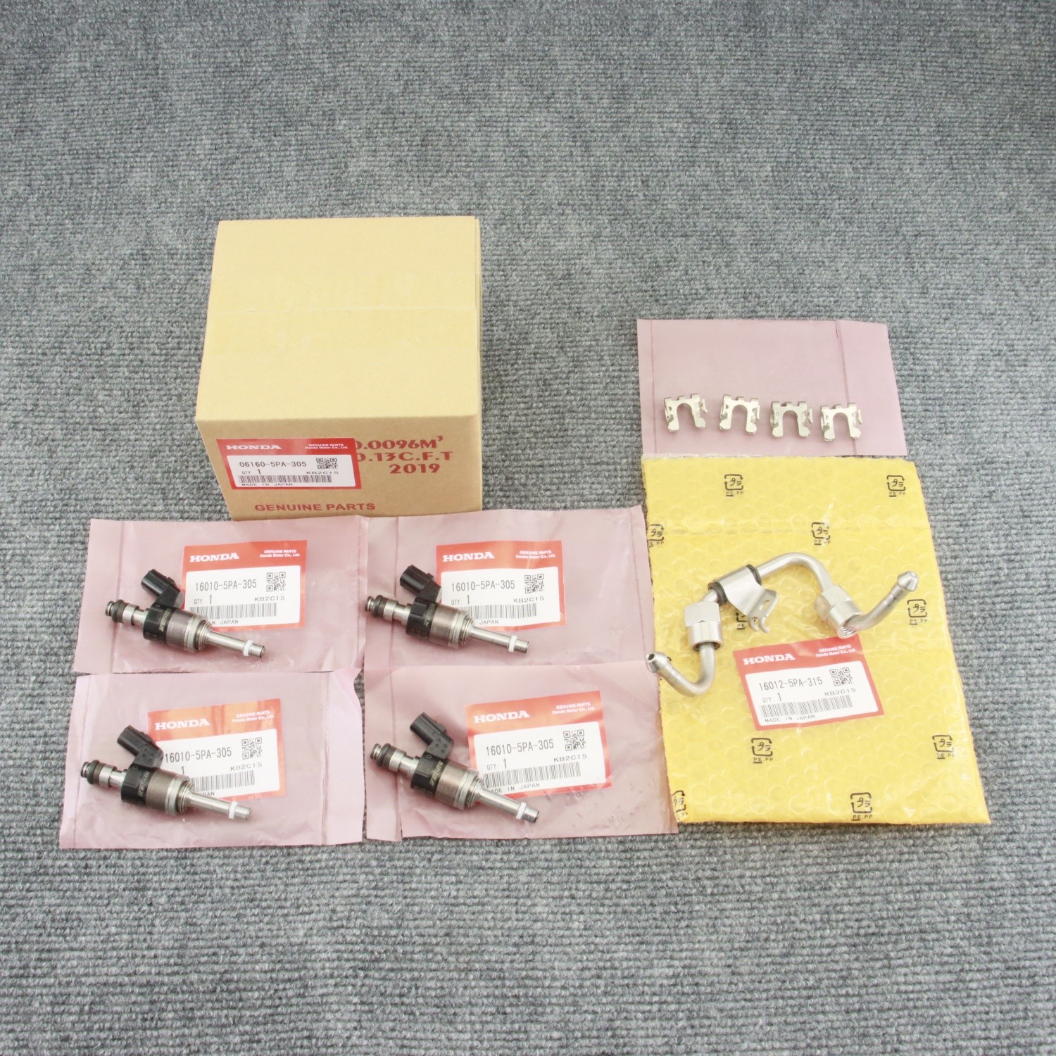 NEW For Honda Injector Kit Fuel 1.5L (VIN REQ) 06160-5PA-305 16012-5PA-315 NEW For Honda Injector Kit Fuel 1.5L (VIN REQ) 06160-5PA-305 16012-5PA-315