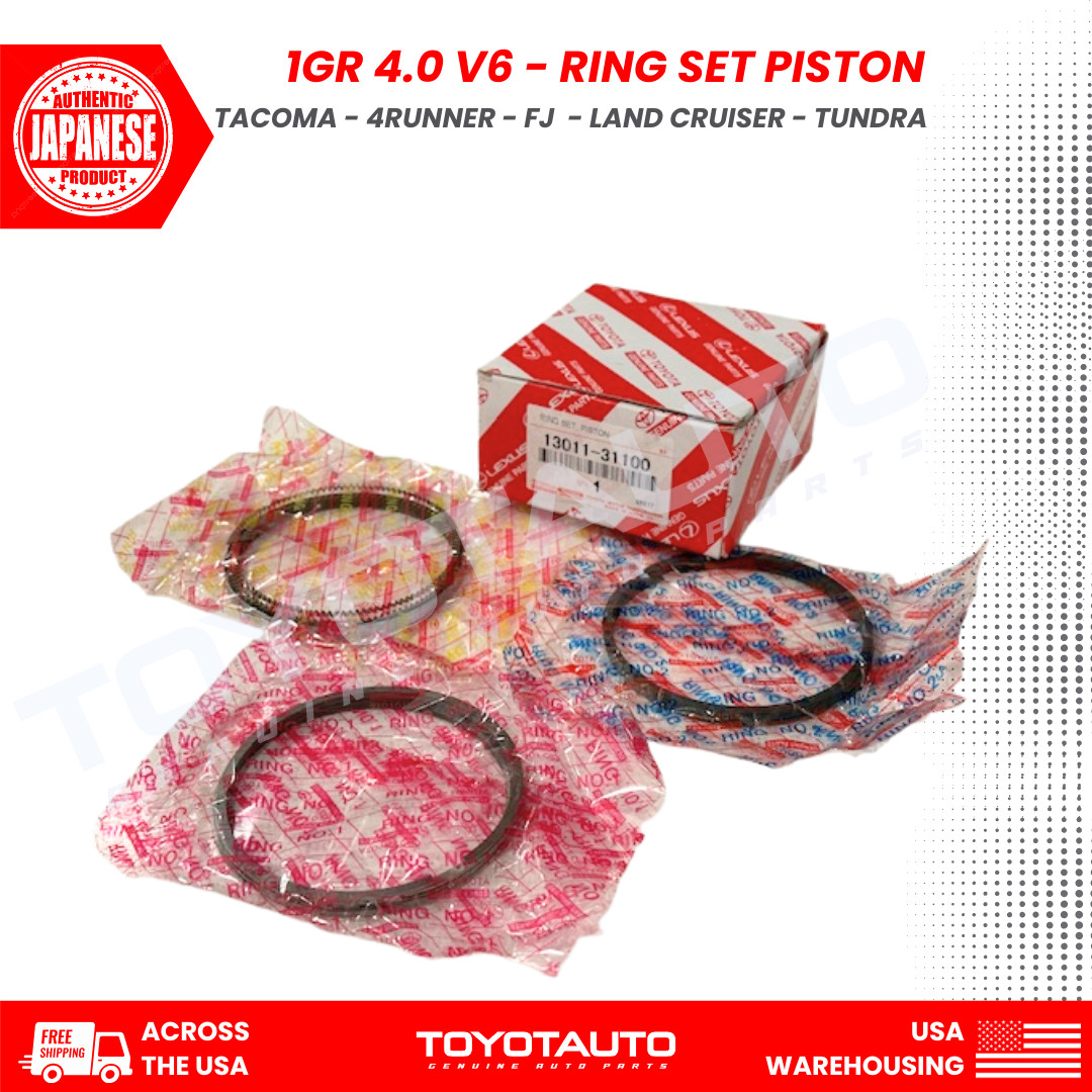 Toyota Piston Ring Set 13011-31100 4Runner Tacoma FJ Cruiser 4.0L V6 13011-31200