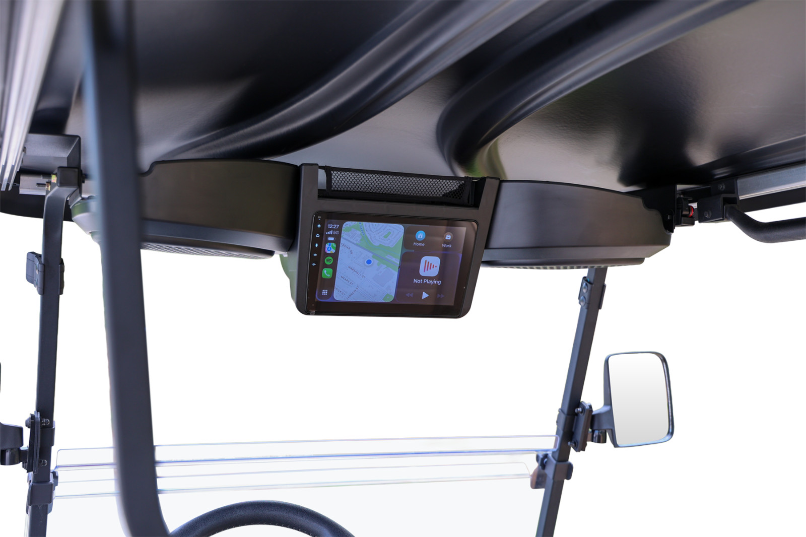 Club Car Golf Cart Overhead Entertainment Console Unit WIth CarPlay Club Car Golf Cart Overhead Entertainment Console Unit WIth CarPlay