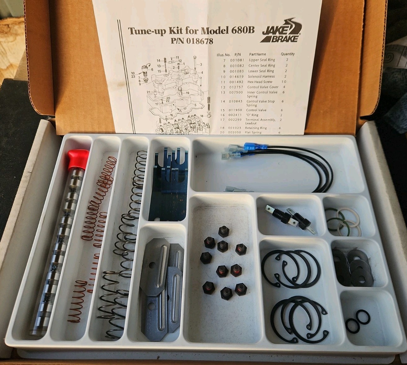 Genuine Mack OEM Jake Brake Tune Up kit 4559 - 18678, 680B New Old Stock B2109