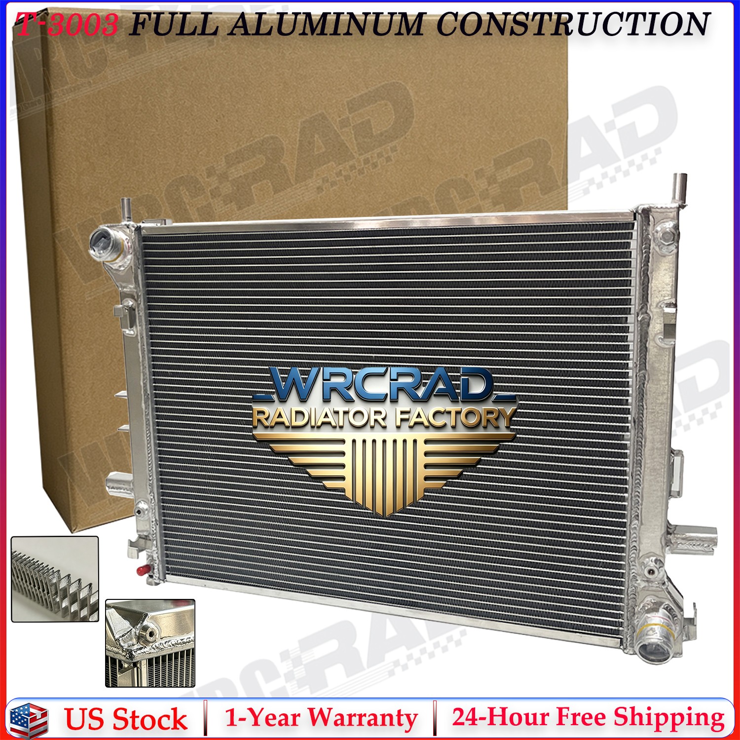 All Aluminum Radiator For Ford Crown Victoria Lincoln Town Car Grand Marquis MT