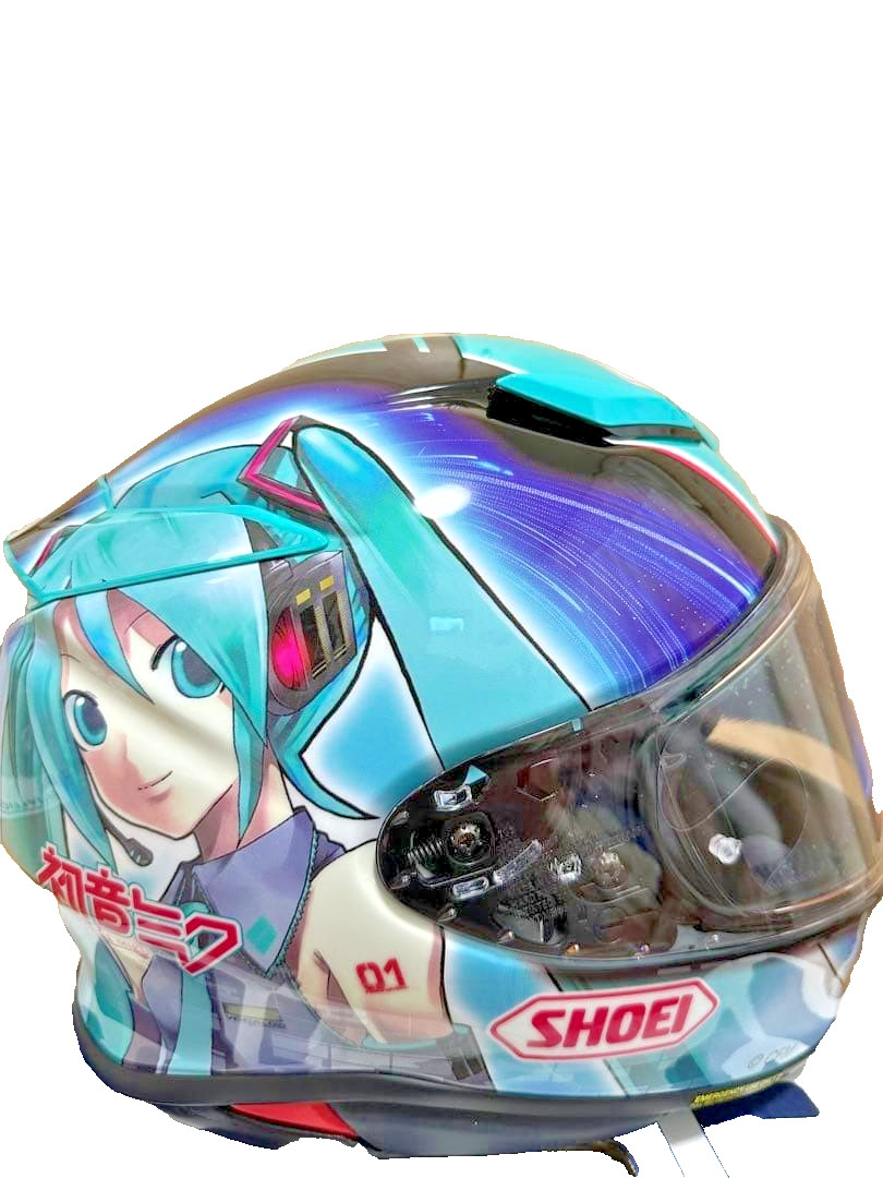 SHOEI RF-1400 HATSUNE MIKU MOTORCYCLE HELMET SIZE Large 59-60 CM 0101-4004-06