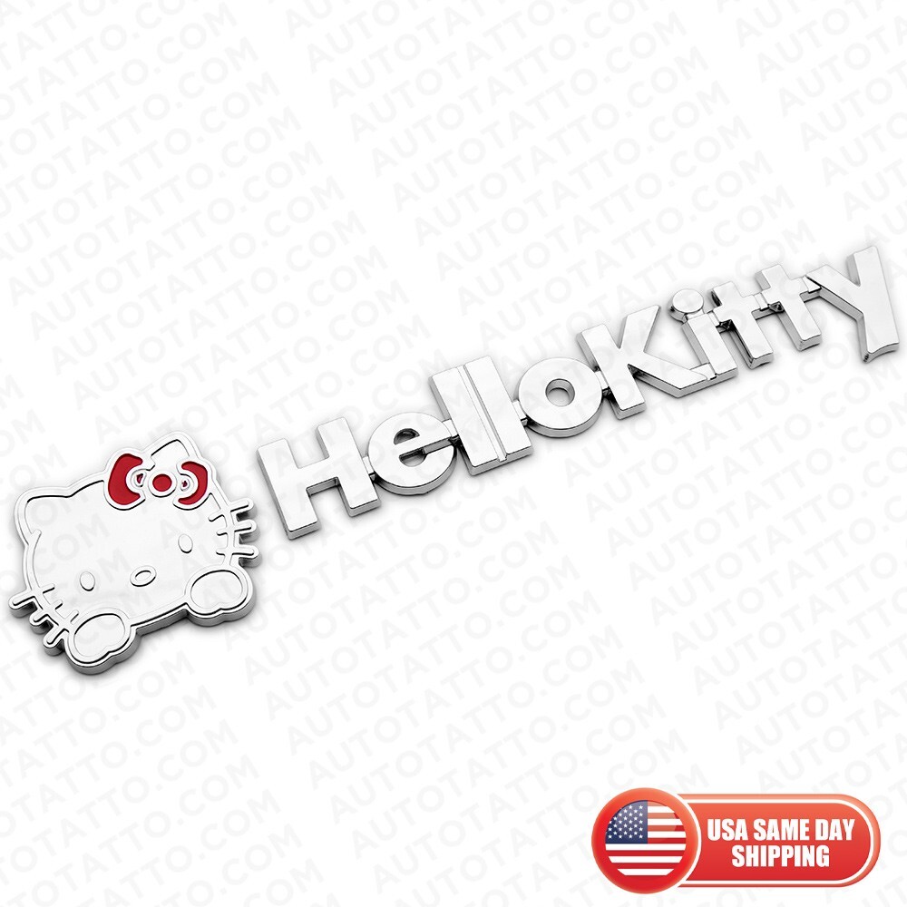 Girl Ladies Cute Hello Kitty Auto Car 3D Sticker Emblem Badge Decal OEM ABS Girl Ladies Cute Hello Kitty Auto Car 3D Sticker Emblem Badge Decal OEM ABS