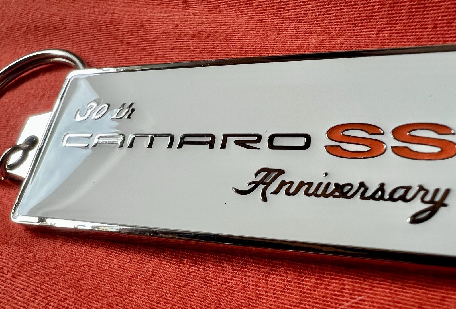Camaro SS 30th Anniversary Reproduction Metal Key Chain Camaro SS 30th Anniversary Reproduction Metal Key Chain
