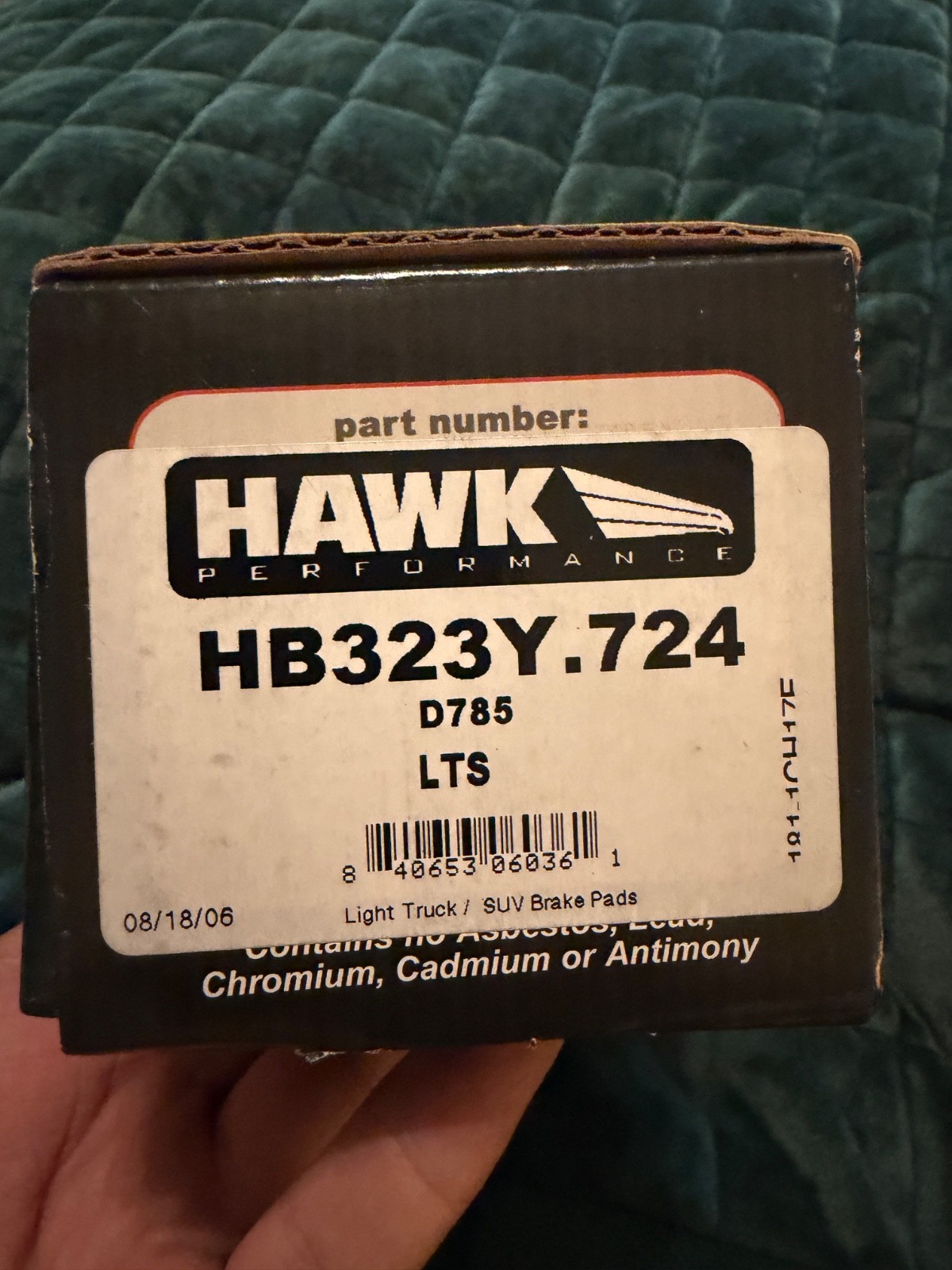 Hawk Performance LTS Front Brake Pads - HB323Y.724 (D785) - NEW IN BOX
