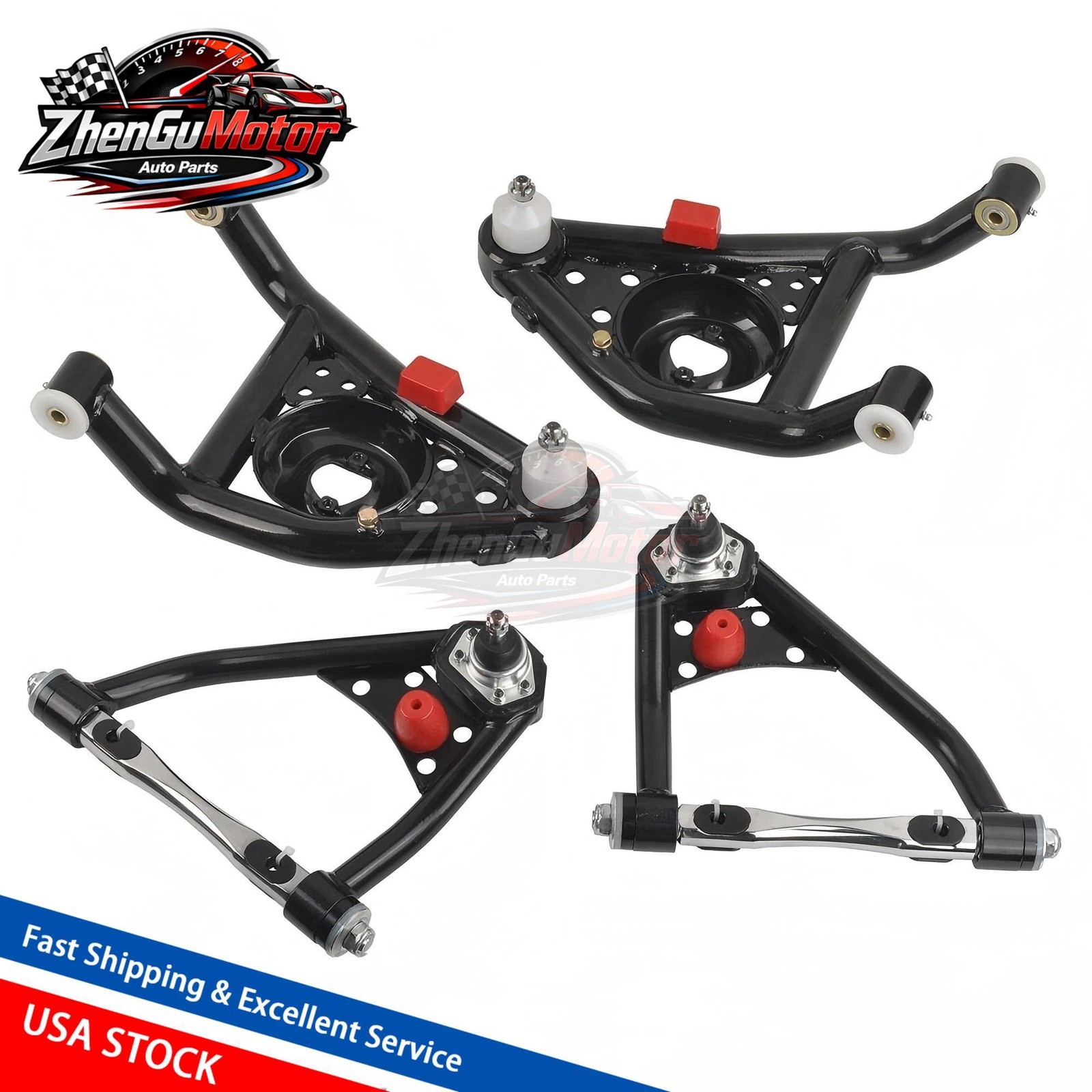 67-69 Camaro 68-74 Nova 73-74 Omega Tubular Upper And Lower Control Arm Kit