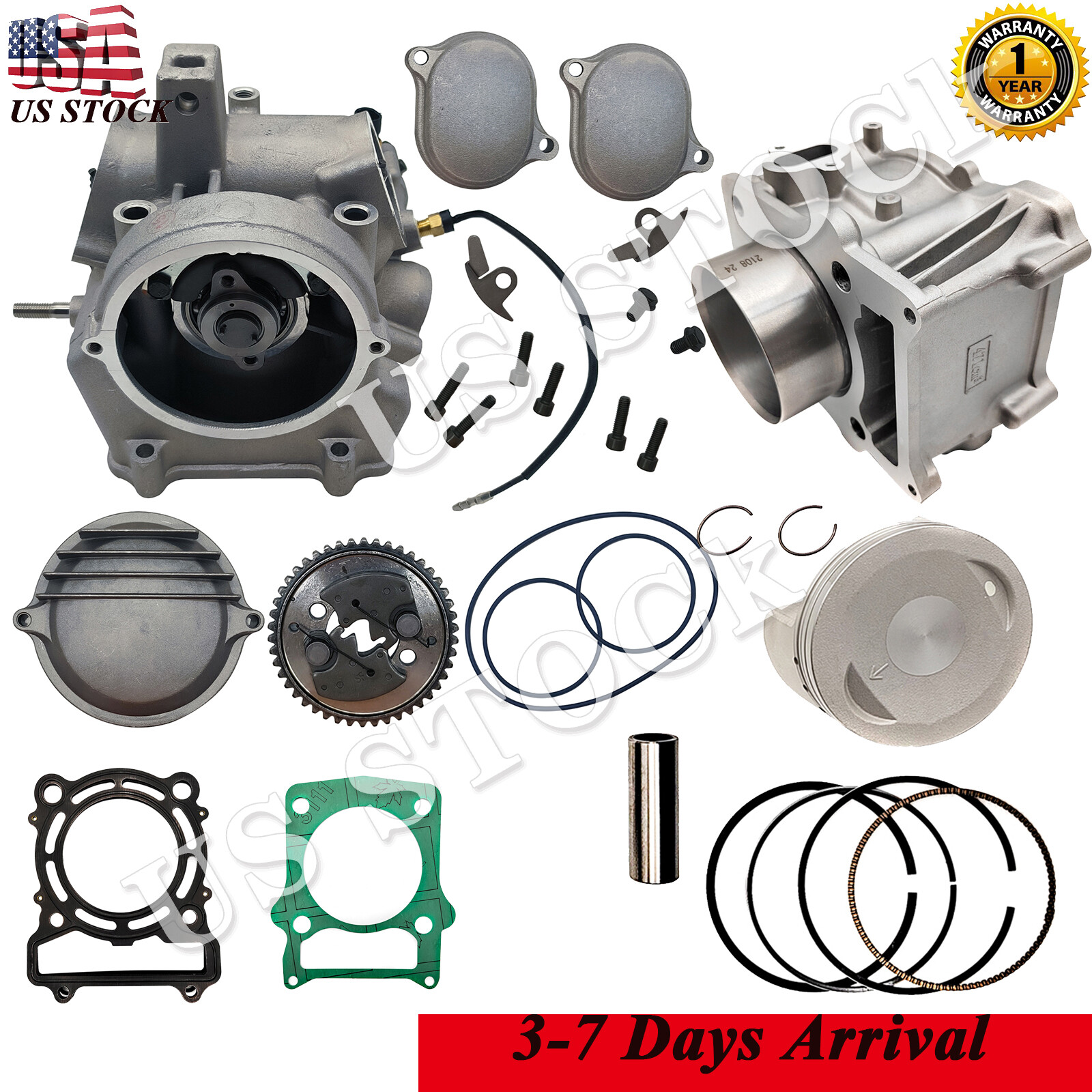Full Cylinder Head Cylinder For Hisun 500 UTV EFI/Carb MSU MASSIMO SuperMach TSC