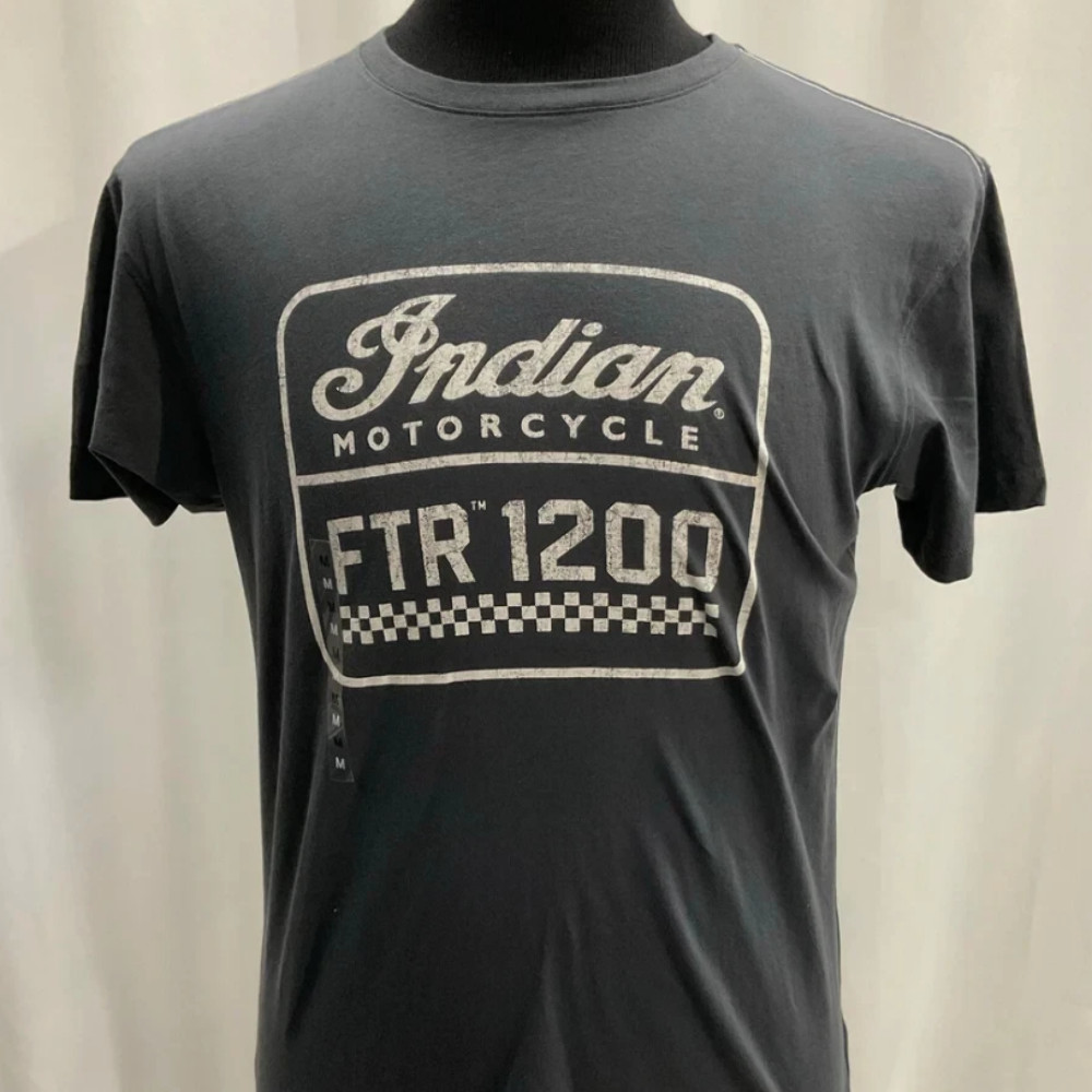 Indian Motorcycle Mens 1200 Logo T-Shirt Black L 286896506