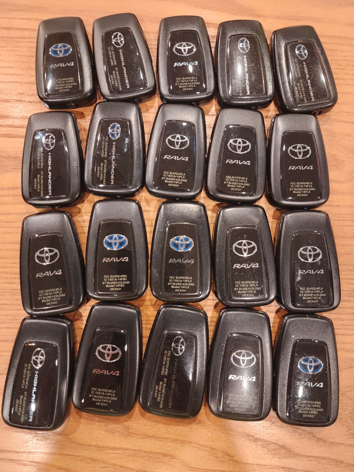 LOT of 25 OEM 2021+ TOYOTA RAV4 HIGHLANDER SMART REMOTE FOB USED LOCKSMITH OEM