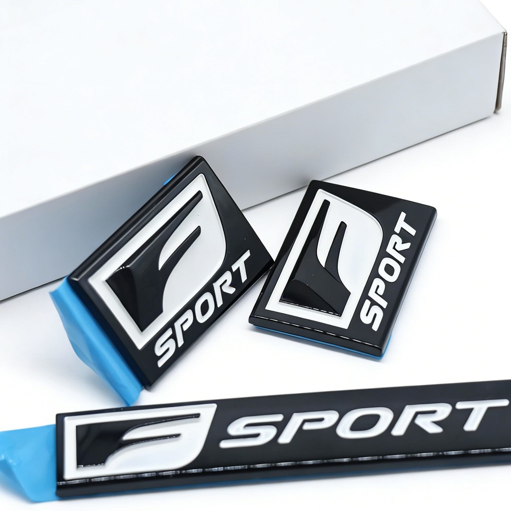 3X F-Sport Emblem Fender Rear Side Badge For IS-F GS F RC IS250 GX460 Black