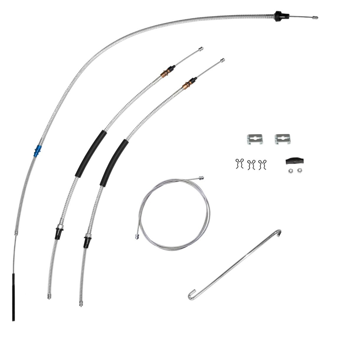 Parking Brake Cable Kit Complete 1968-74 Nova Ventura Omega Apollo OE Steel