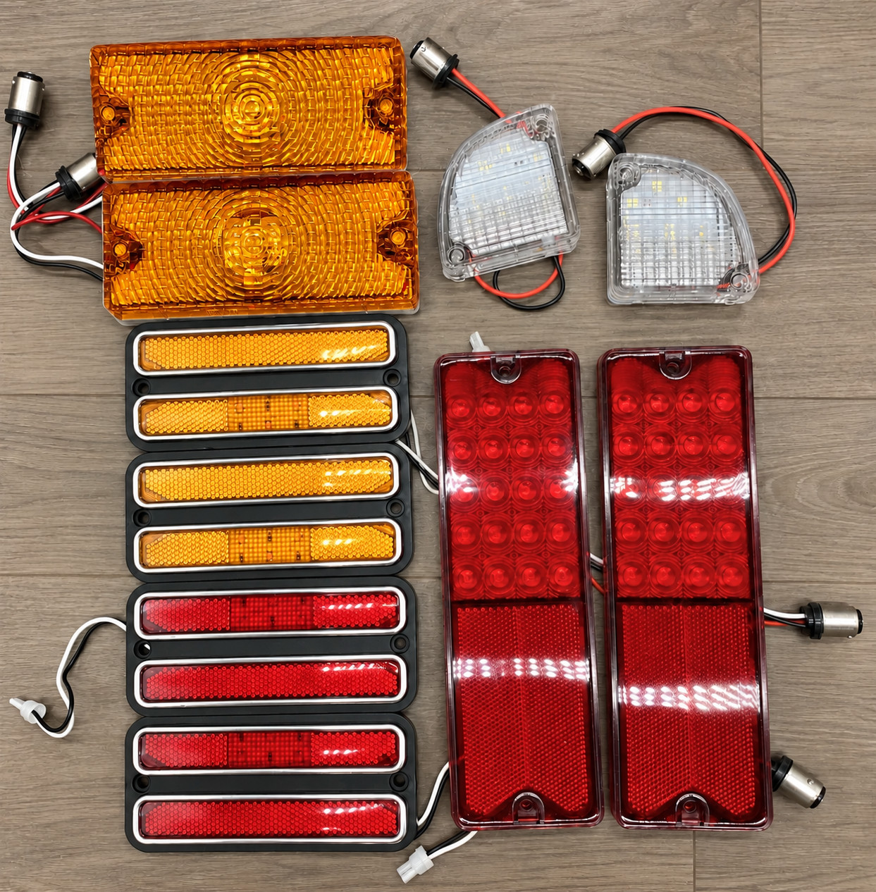 1969-1970 Chevy Truck C10 LED Light Amber Parking Tail Backup Side Marker Lamp K