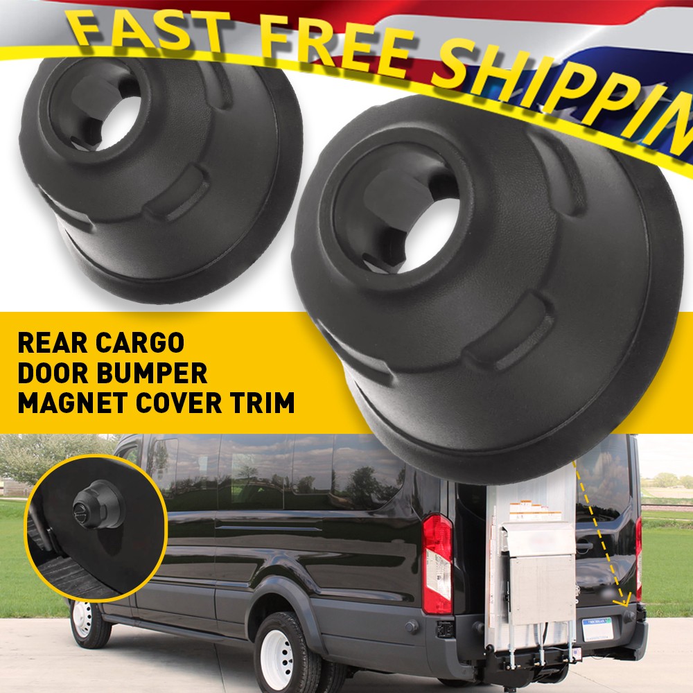 For 2015-2019 Transit Ford New Pair Rear Door Cargo Bumper Magnetic Cover Trim