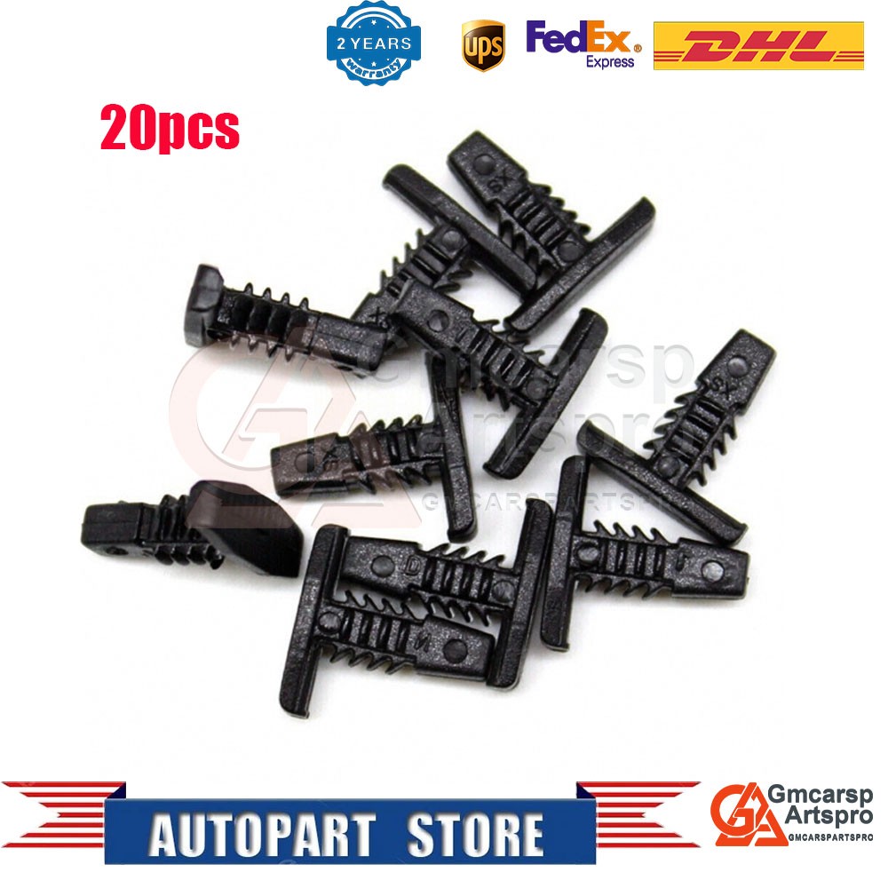4876498 Fits for GM  Door Rubber 20 Pcs Weatherstrip Retainer Clips T Seal Rivet