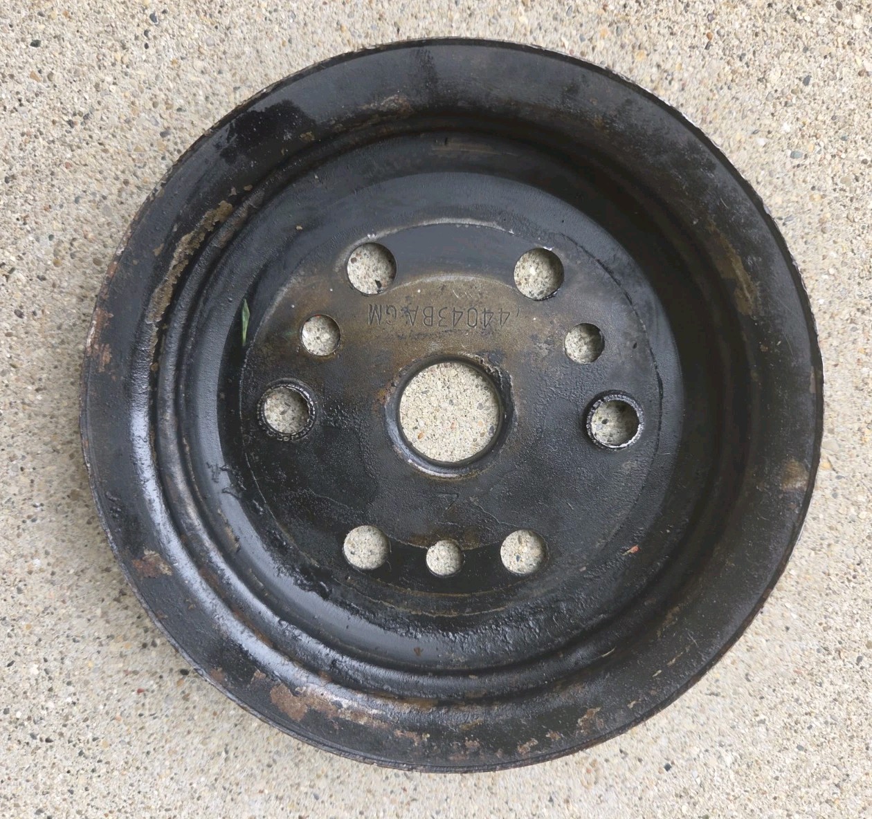 1963-1968 C2 C3 Corvette 2-Groove Crankshaft pulley 3744043BA V8 Chevrolet OEM