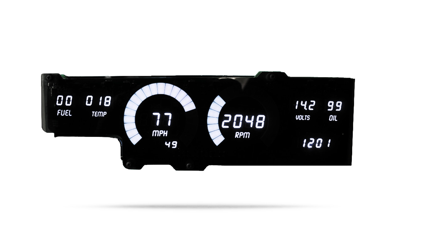 1978-1988 Oldsmobile Cutlass Digital Dash Panel White LED Gauges Made In The USA