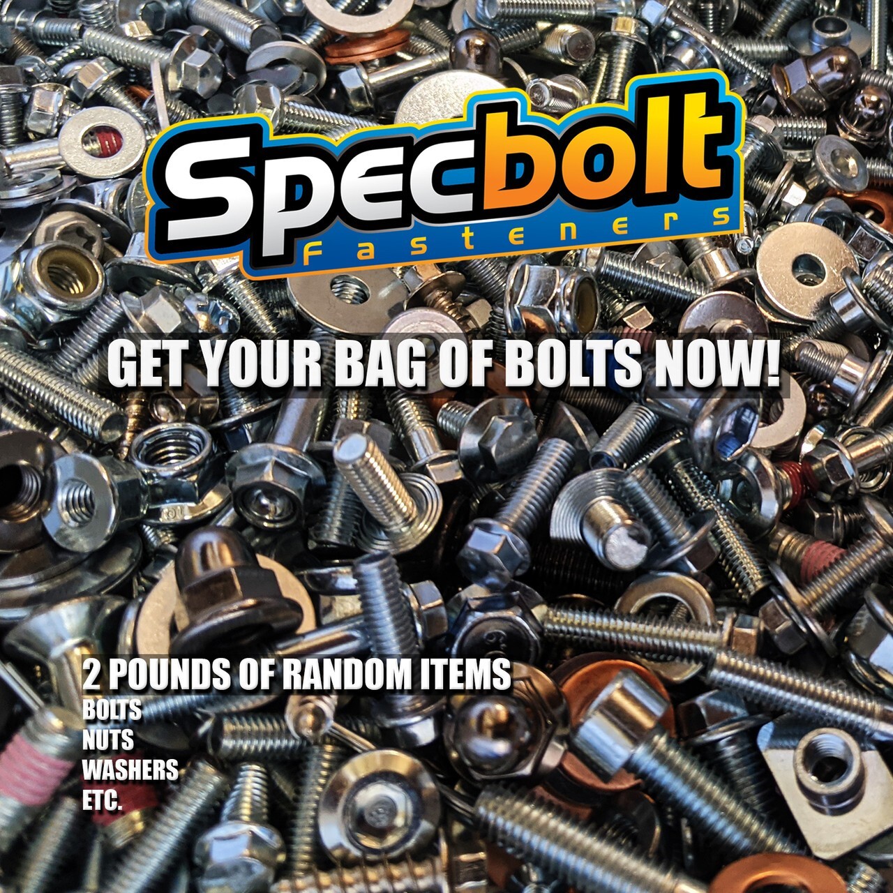 SPECBOLT METRIC FASTENERS MYSTERY MIX BOLT NUT FOR KAWASAKI AND OTHERS