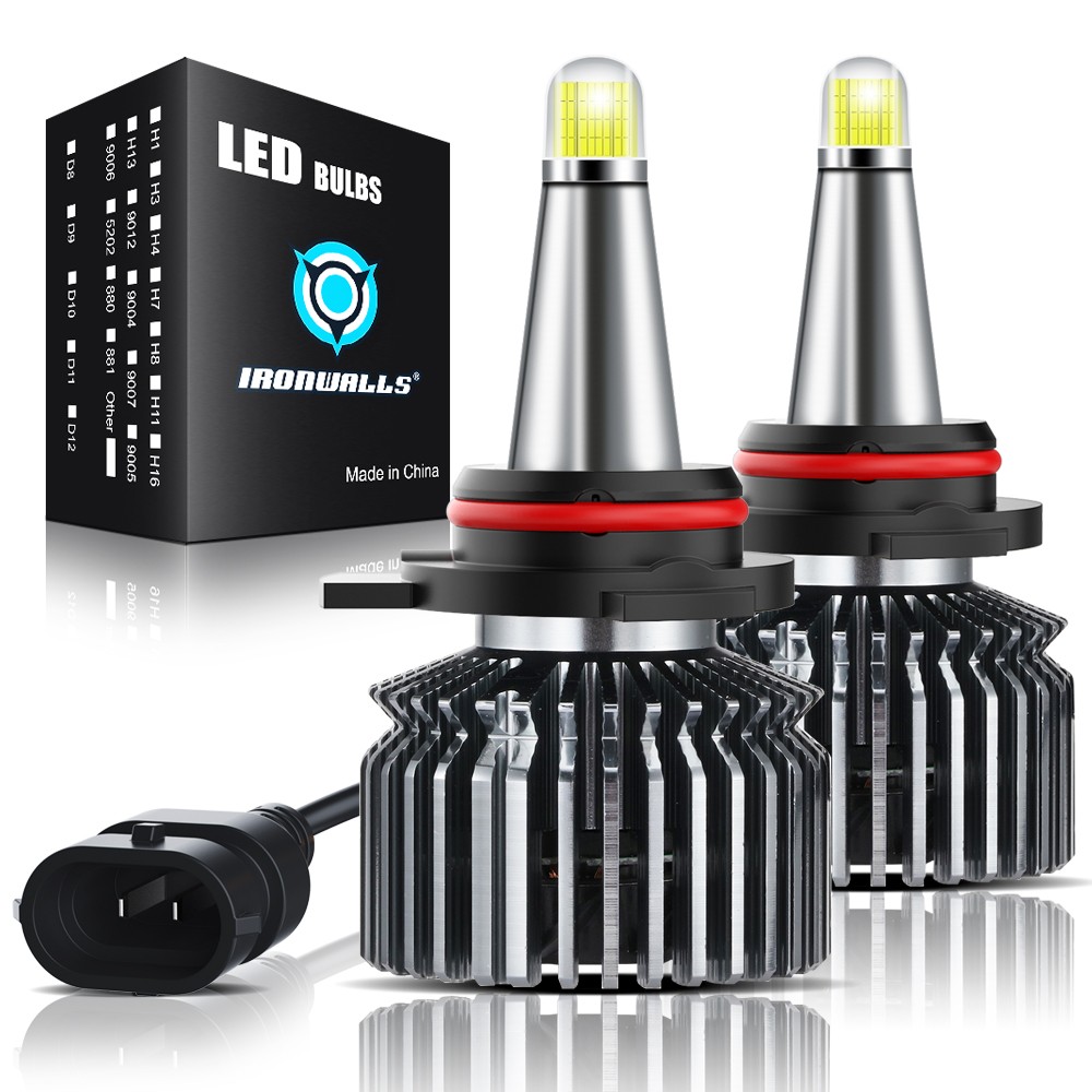 8 Sides 9005 HB3 LED Headlight Super Bright Bulbs White 3300000LM High/Low Beam