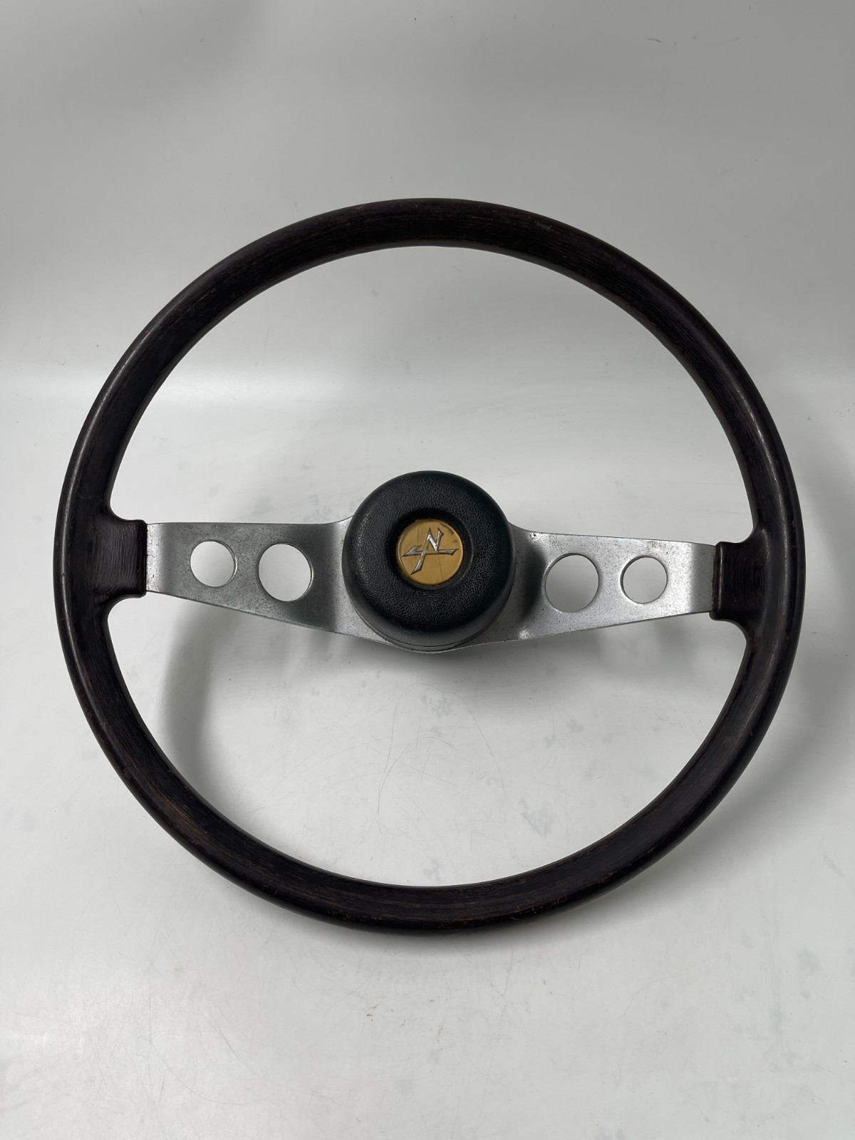 Super RARE VTG 1973 Nissan Cherry X-1R E10 Wooden Steering Wheel 2 Spokes JDM Super RARE VTG 1973 Nissan Cherry X-1R E10 Wooden Steering Wheel 2 Spokes JDM