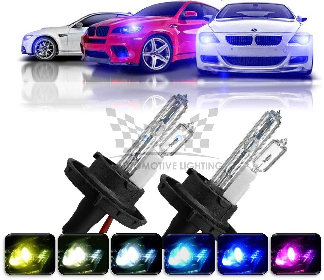 Imperial Xenon H13 HID Bulbs AC 35W Replacement 4300K 6000K 8000K 10000K 12000K Imperial Xenon H13 HID Bulbs AC 35W Replacement 4300K 6000K 8000K 10000K 12000K