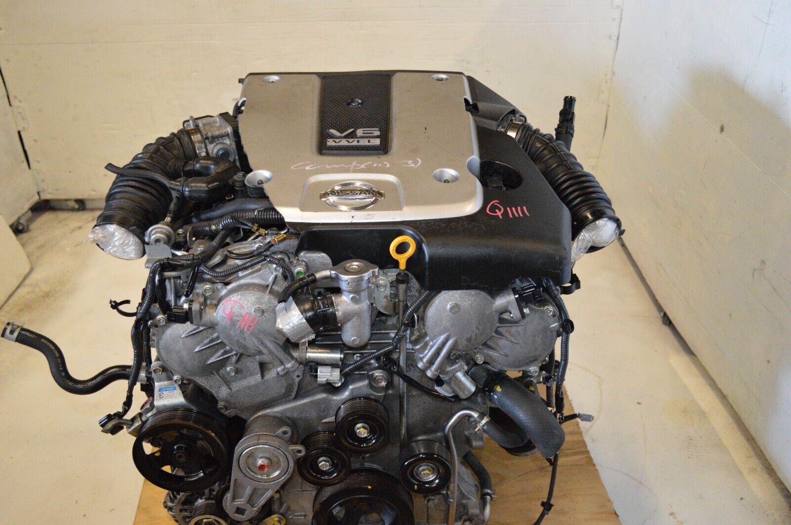 JDM NISSAN 370Z 2009-2013 VQ37HR ENGINE VVEL 3.7L V6 RWD VQ37 MOTOR.